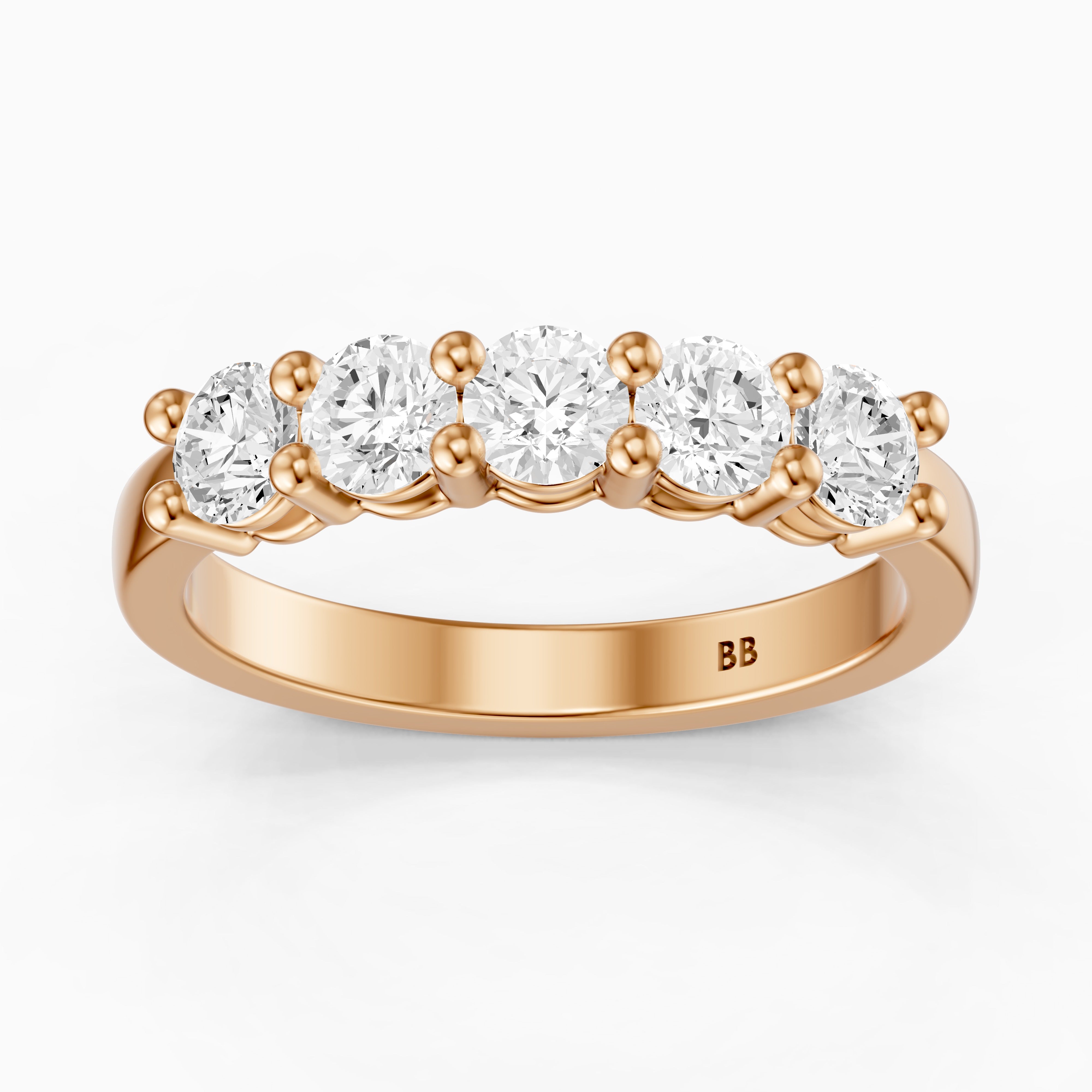 Mila Round Cut Lab Grown Diamond Anniversary Band