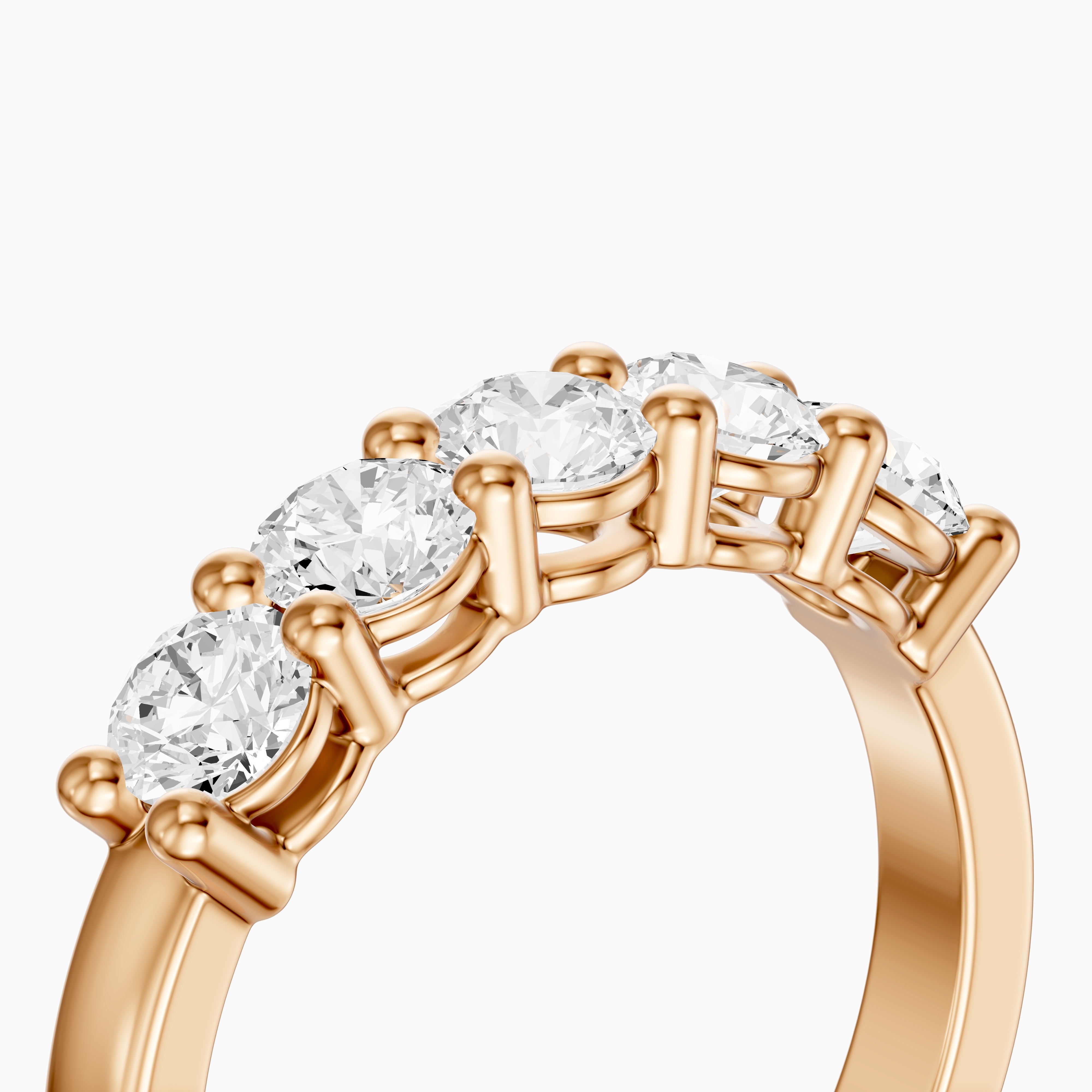 Mila Round Cut Lab Grown Diamond Anniversary Band