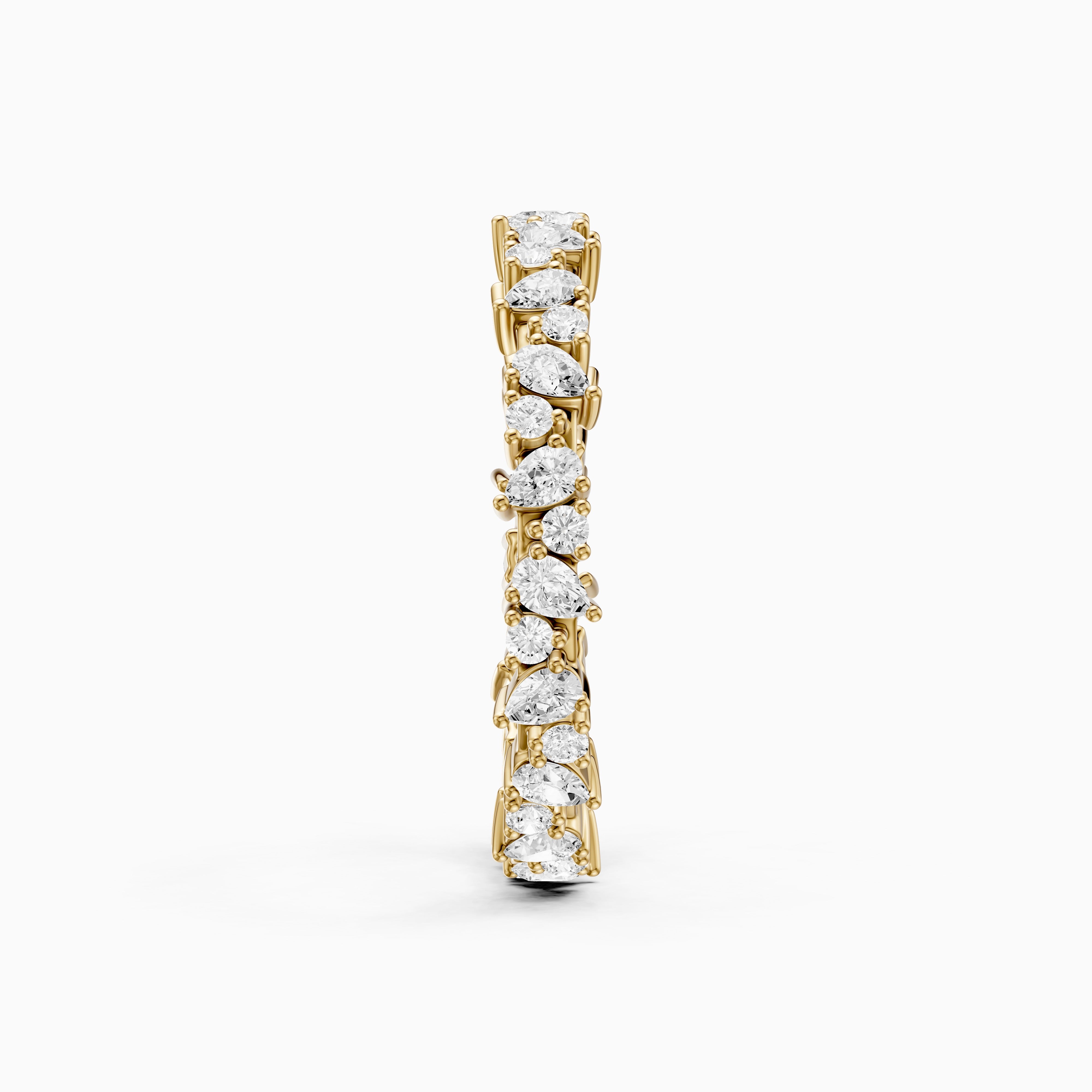 Remi Mixed Shape Lab Diamond Full Eternity Stackable Ring
