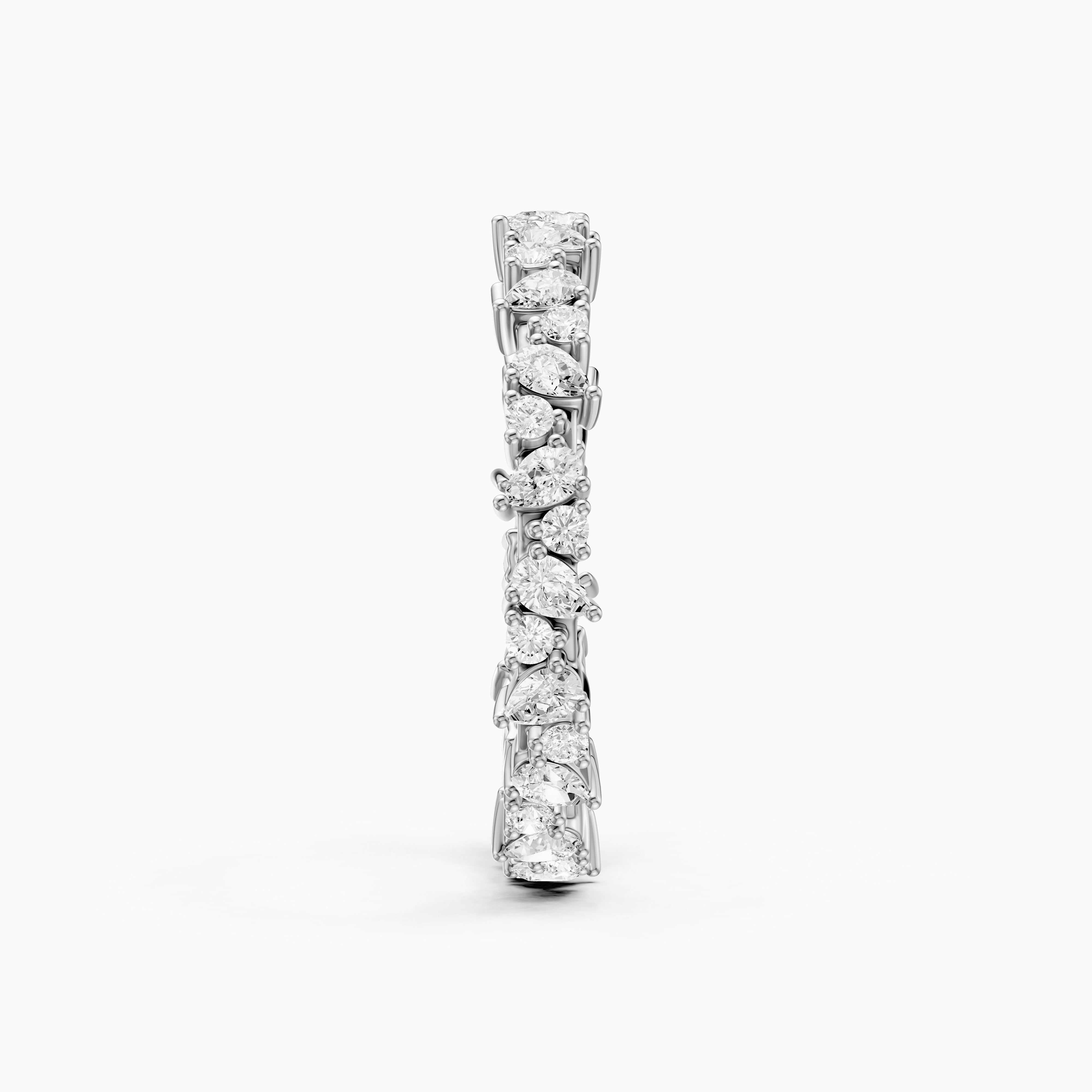 Remi Mixed Shape Lab Diamond Full Eternity Stackable Ring