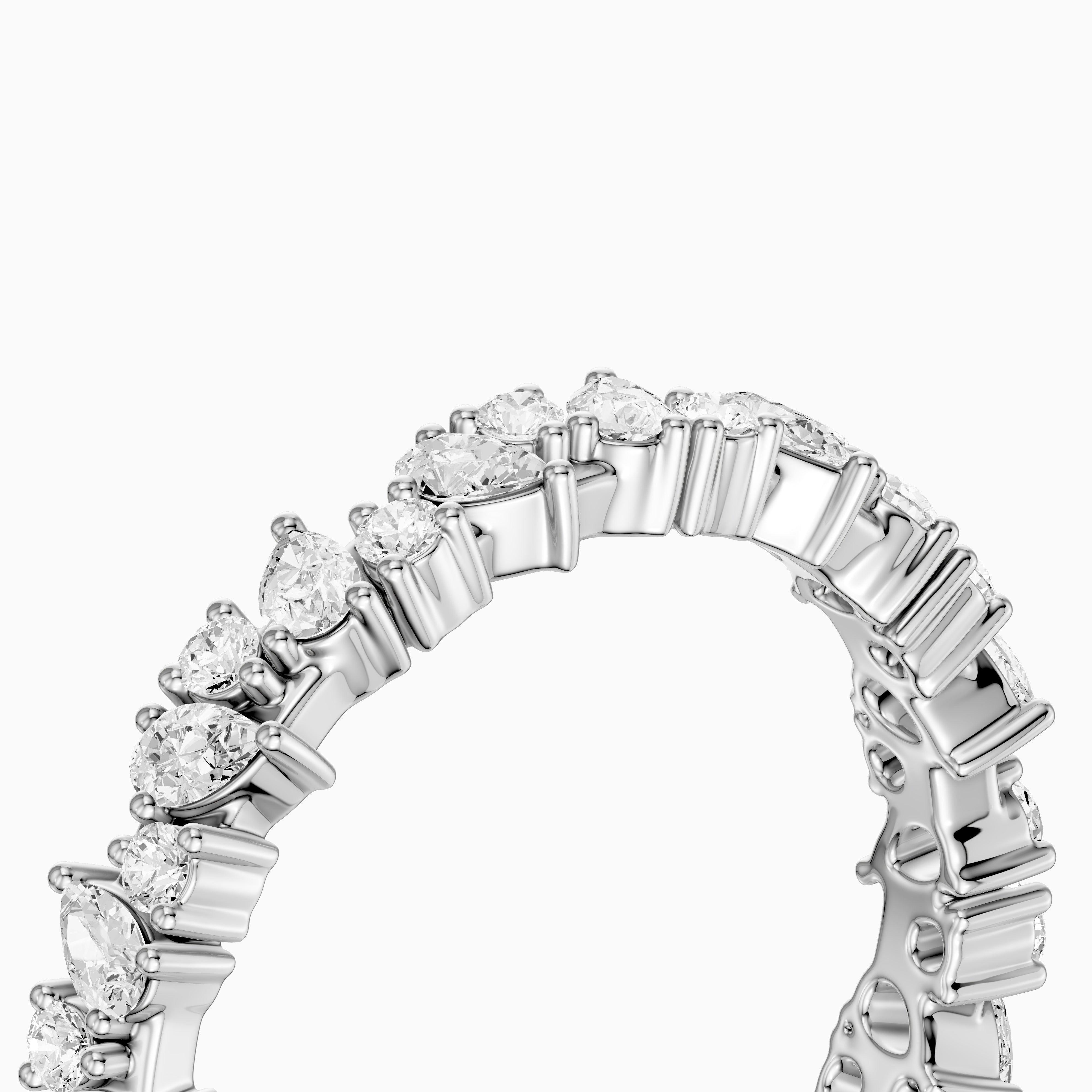 Remi Mixed Shape Lab Diamond Full Eternity Stackable Ring