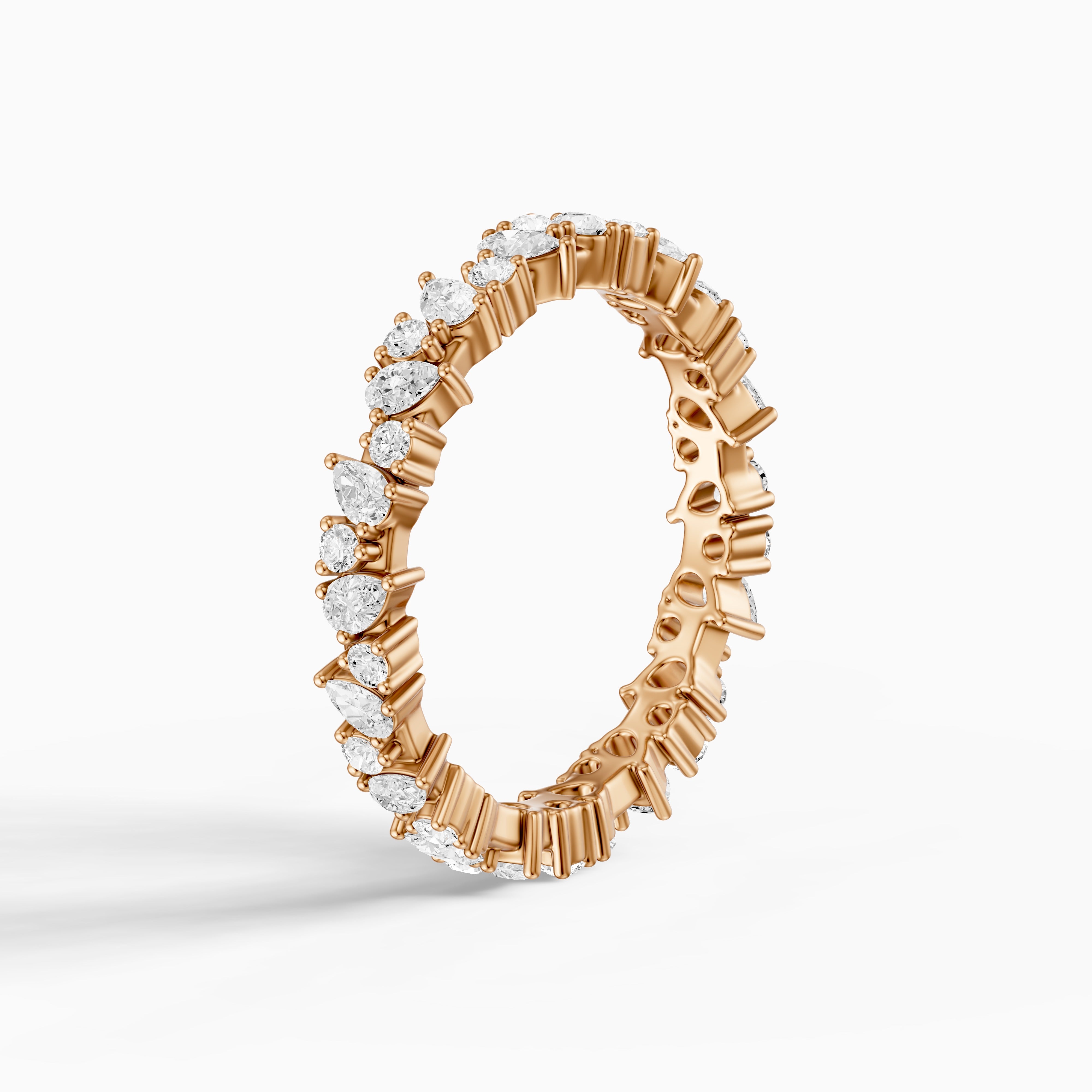 Remi Mixed Shape Lab Diamond Full Eternity Stackable Ring