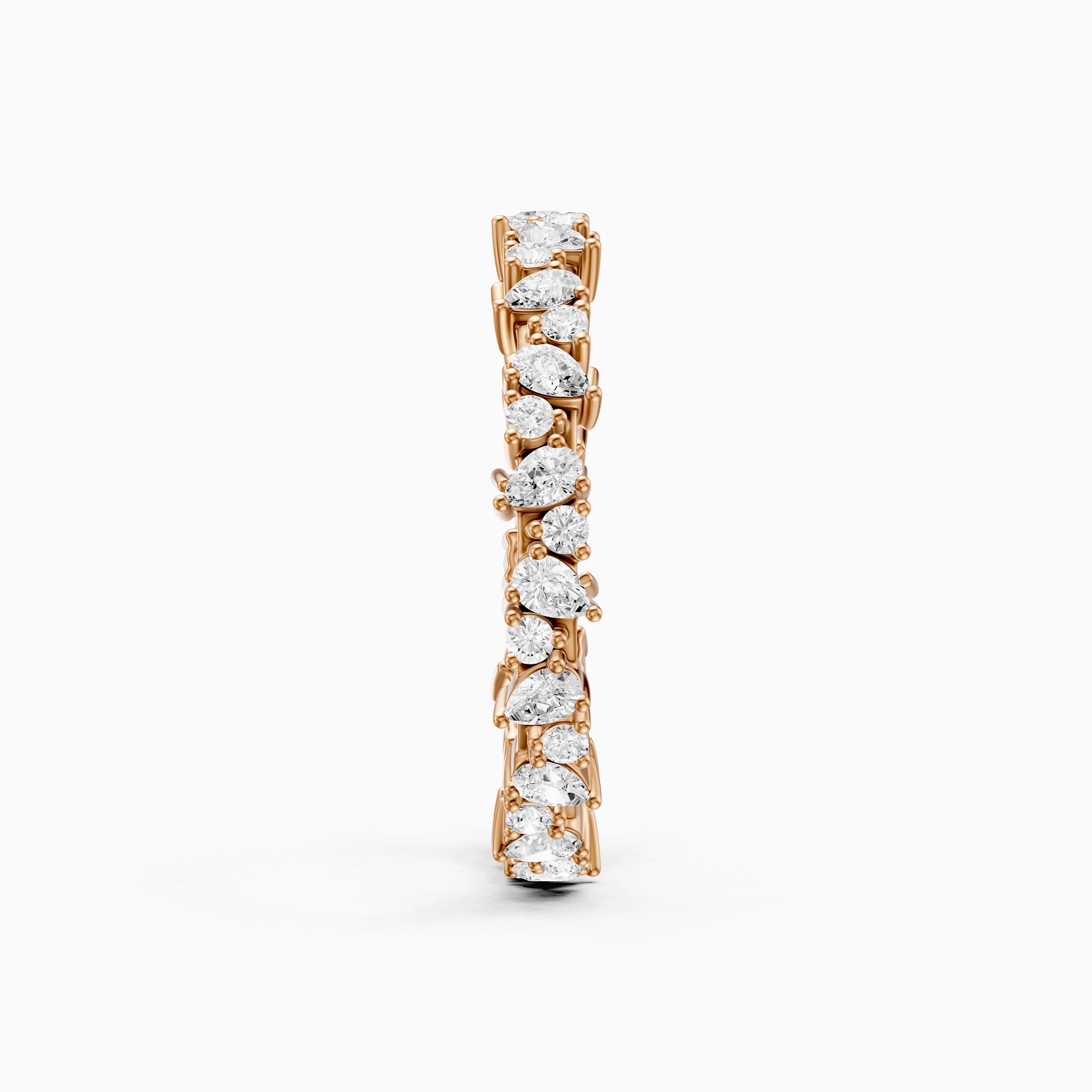 Remi Mixed Shape Lab Diamond Full Eternity Stackable Ring