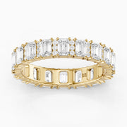Esme Emerald Cut Lab Grown Diamond Halo Full Eternity Band Ring