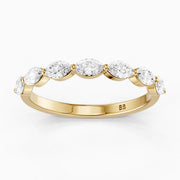 Calista Marquise Shape Lab Grown Diamond Anniversary Band