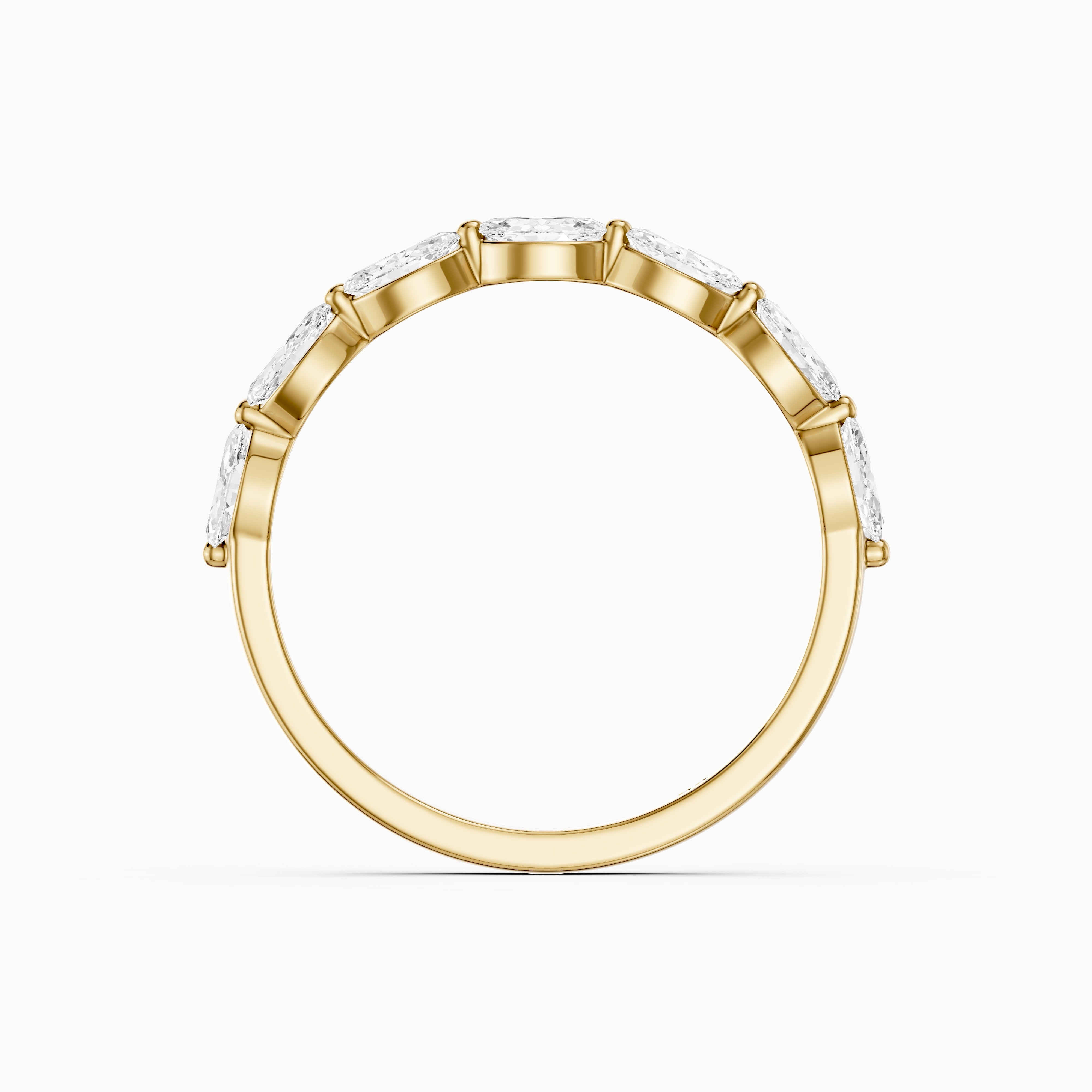 Calista Marquise Shape Lab Grown Diamond Anniversary Band