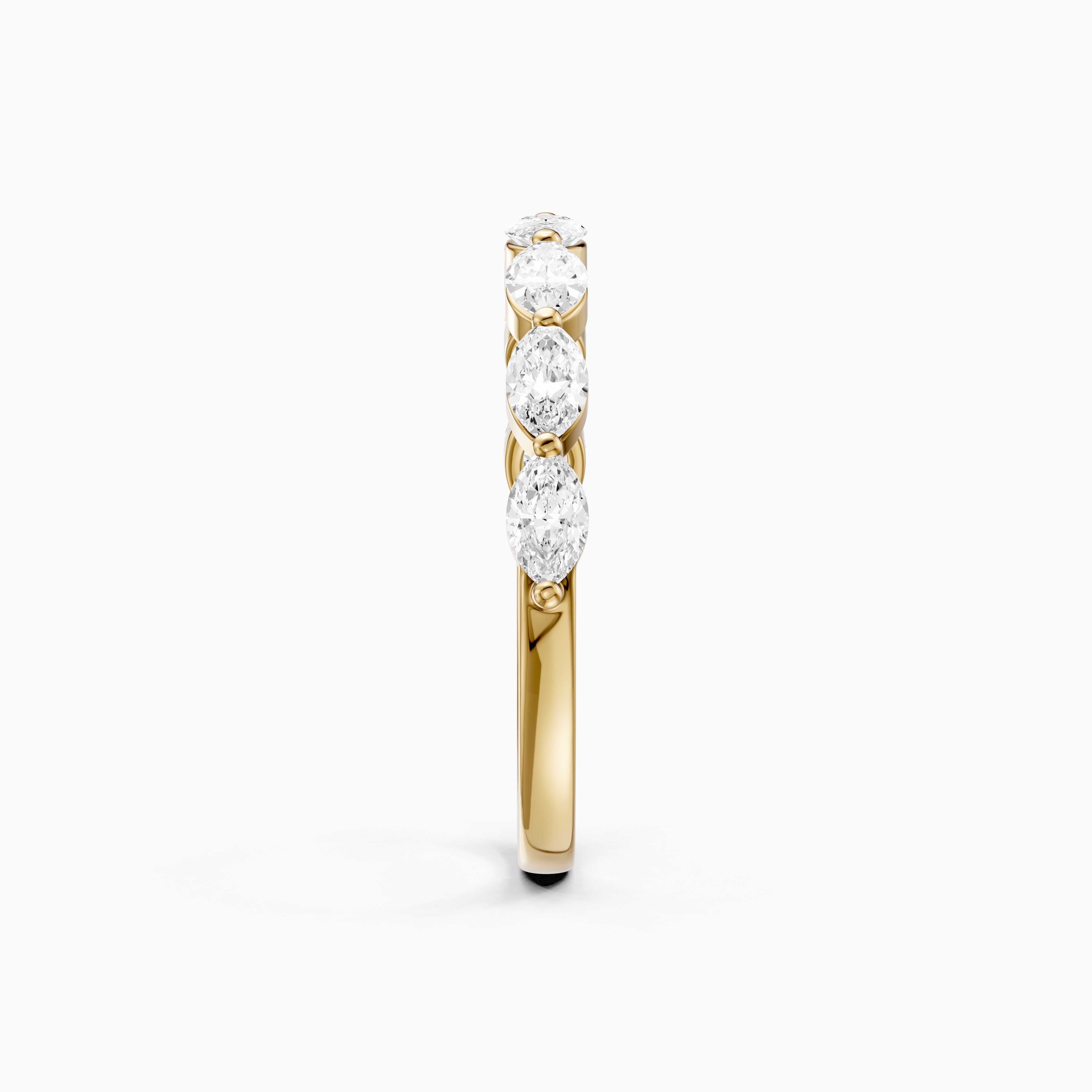 Calista Marquise Shape Lab Grown Diamond Anniversary Band