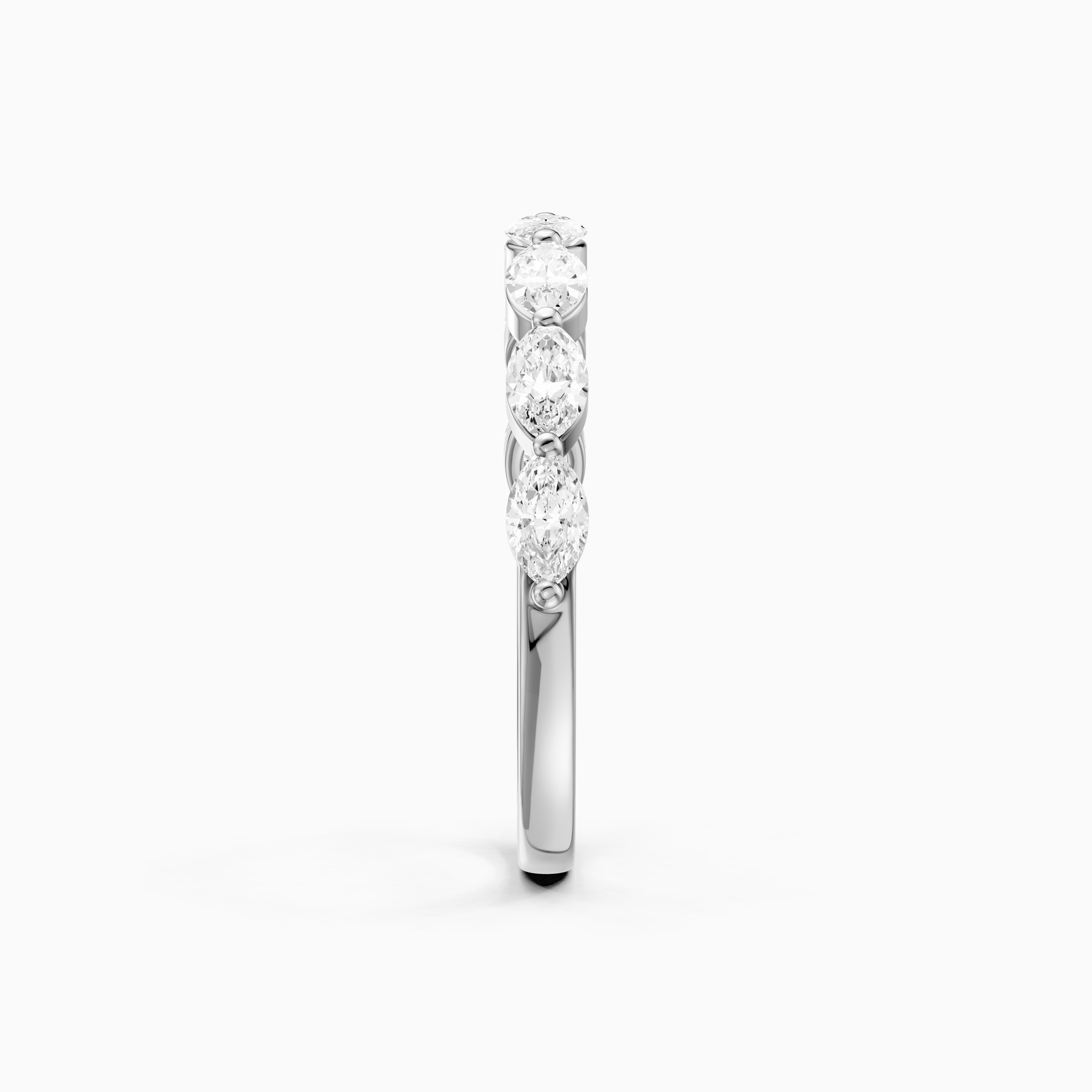 Calista Marquise Shape Lab Grown Diamond Anniversary Band