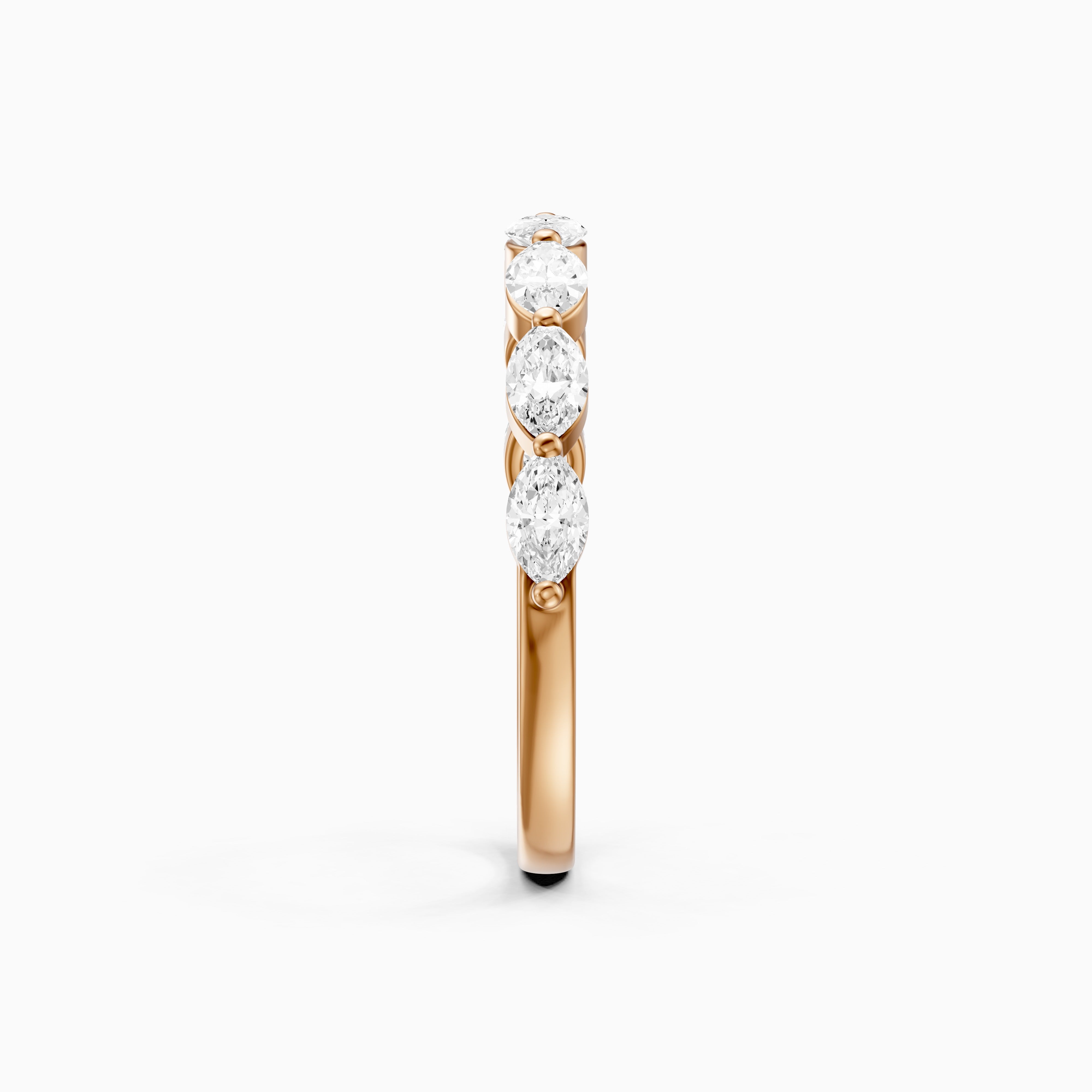 Calista Marquise Shape Lab Grown Diamond Anniversary Band