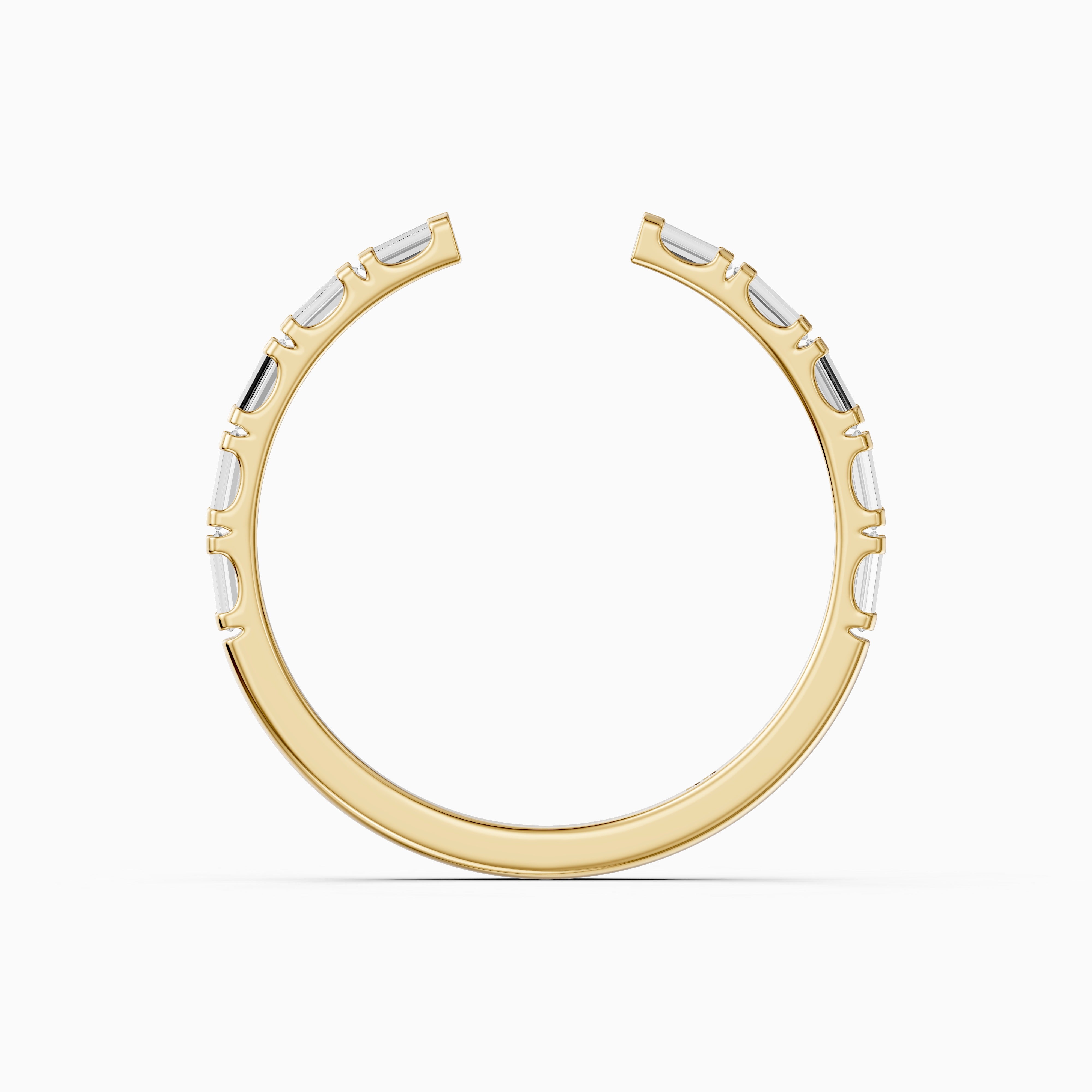 Delilah Baguette Lab Grown Diamond Modern Wedding Band