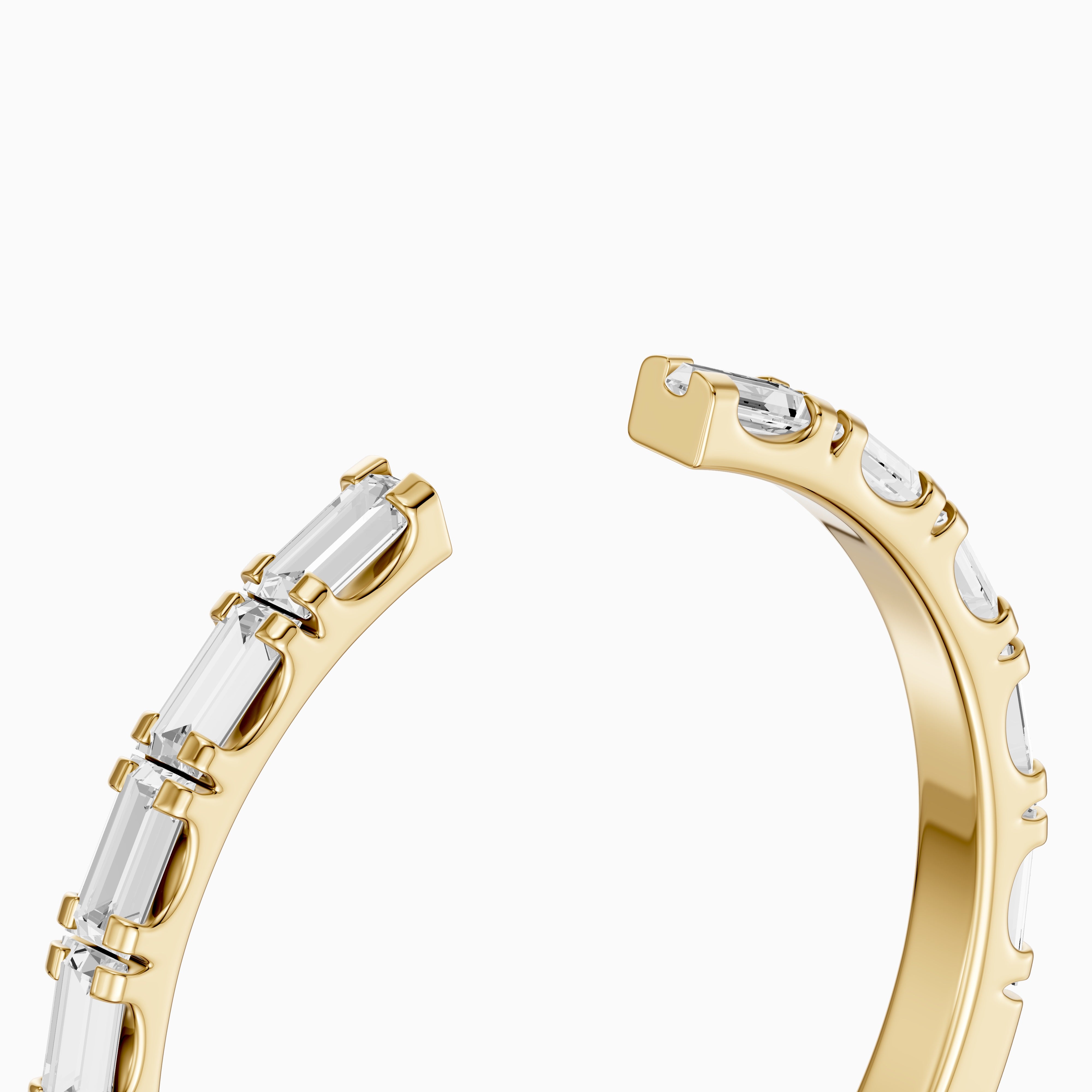 Delilah Baguette Lab Grown Diamond Modern Wedding Band