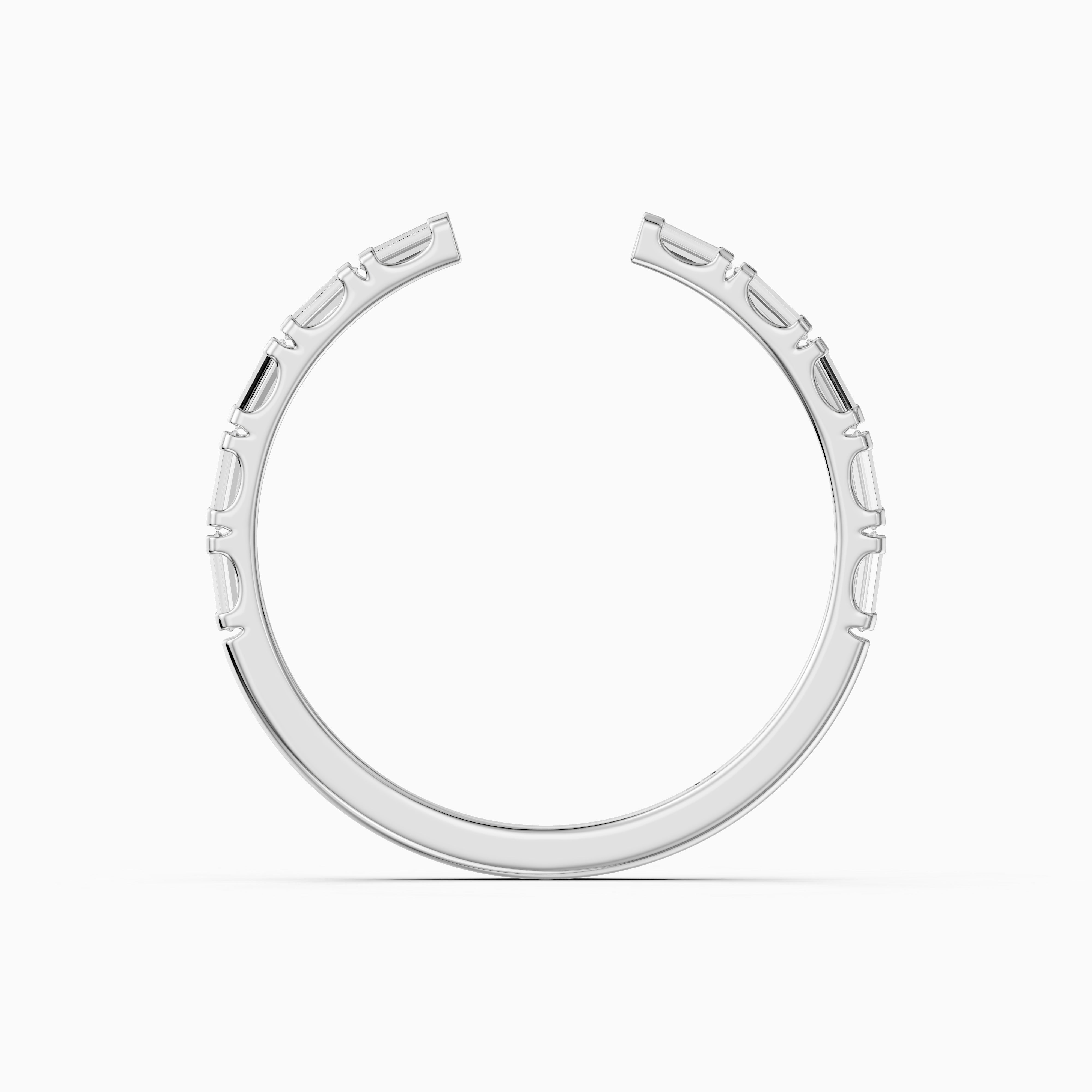 Delilah Baguette Lab Grown Diamond Modern Wedding Band