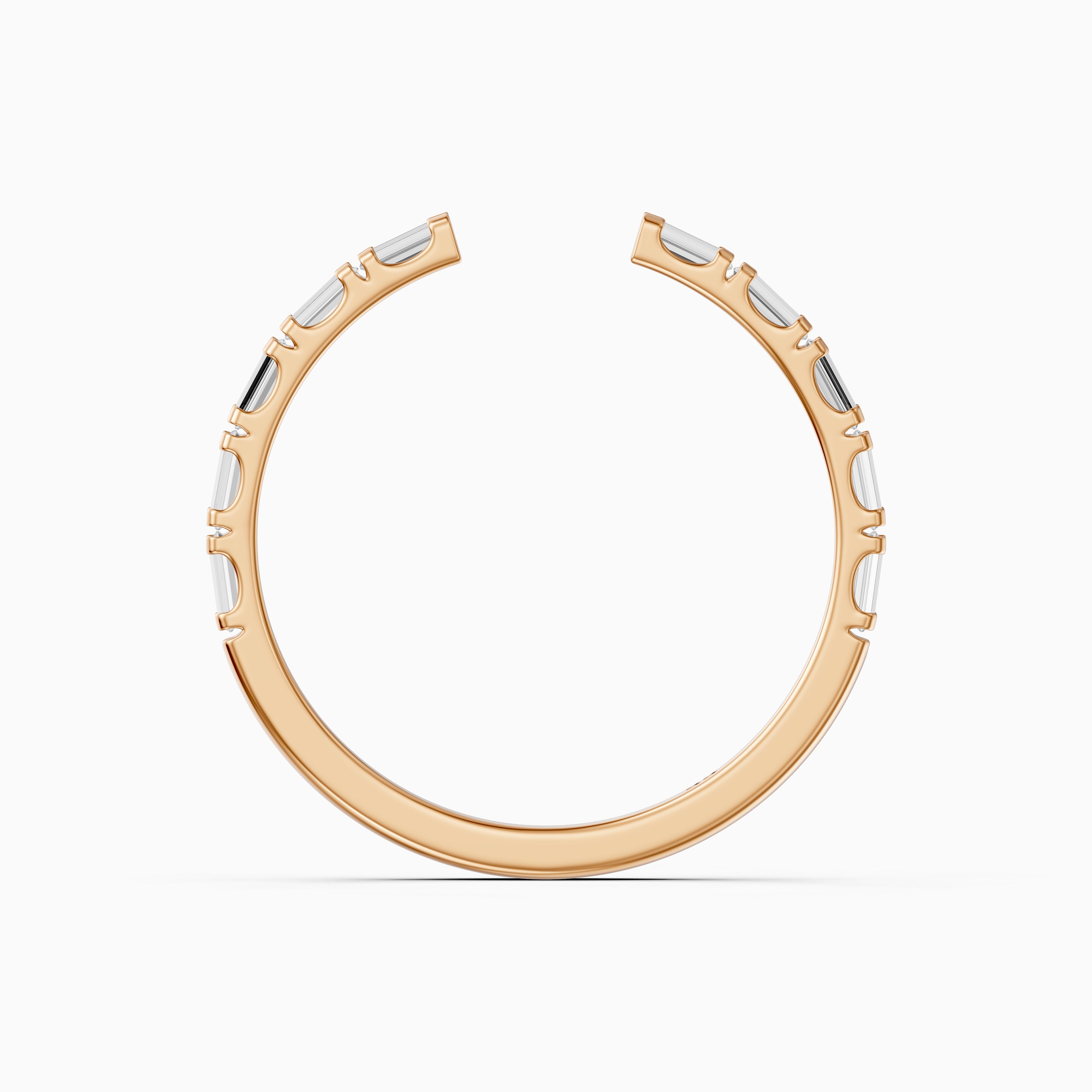 Delilah Baguette Lab Grown Diamond Modern Wedding Band