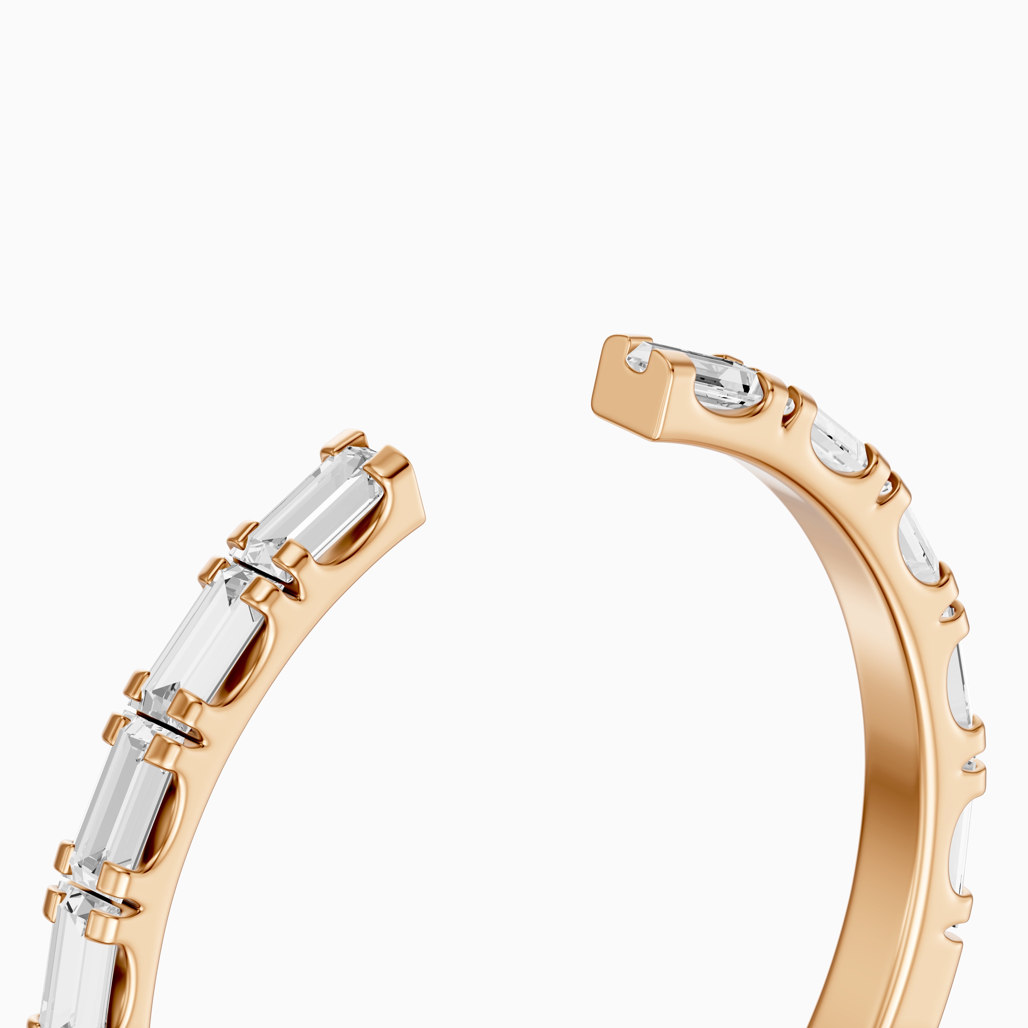 Delilah Baguette Lab Grown Diamond Modern Wedding Band
