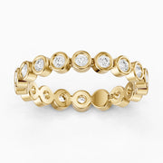 Faye Round Bezel Lab Grown Diamond Eternity Band