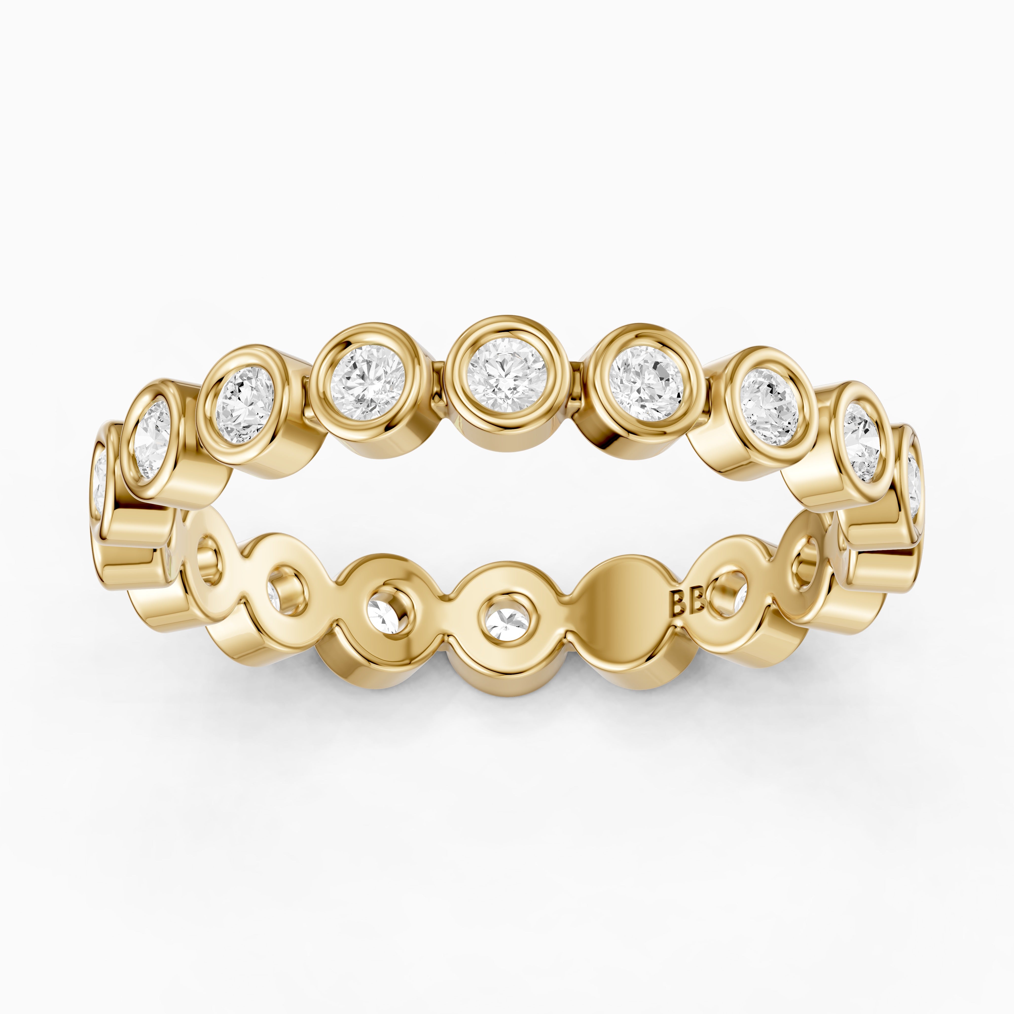 Faye Round Bezel Lab Grown Diamond Eternity Band
