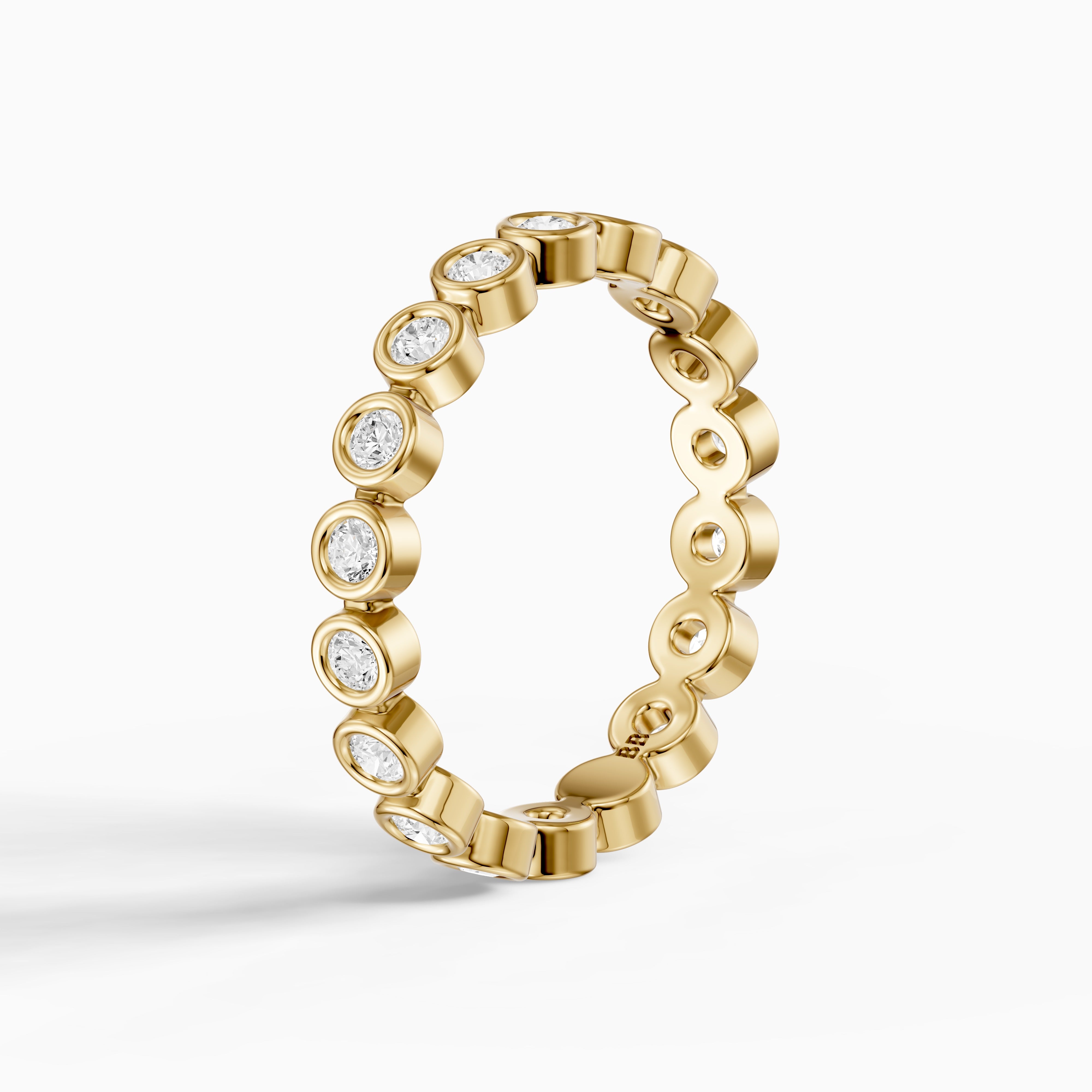 Faye Round Bezel Lab Grown Diamond Eternity Band