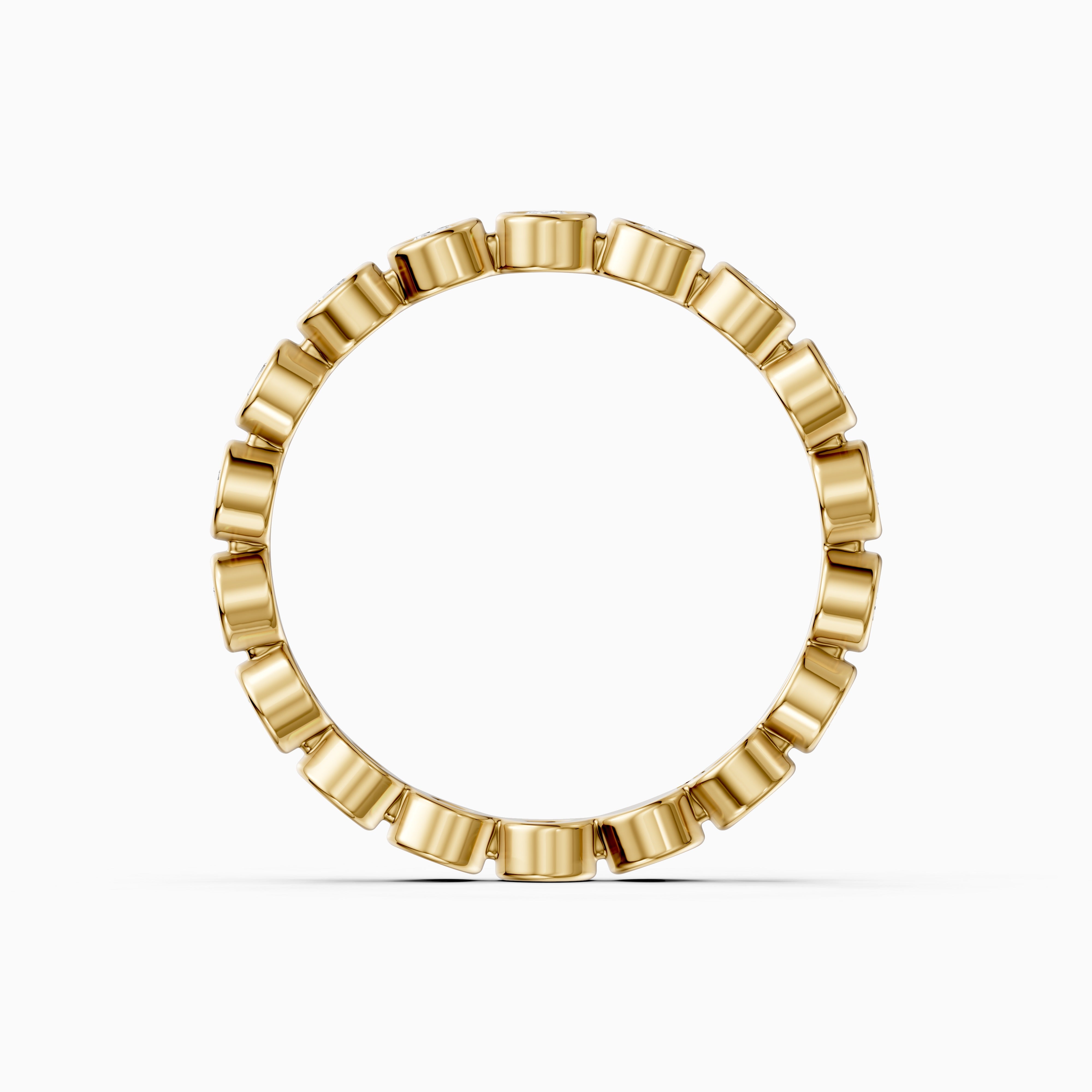 Faye Round Bezel Lab Grown Diamond Eternity Band