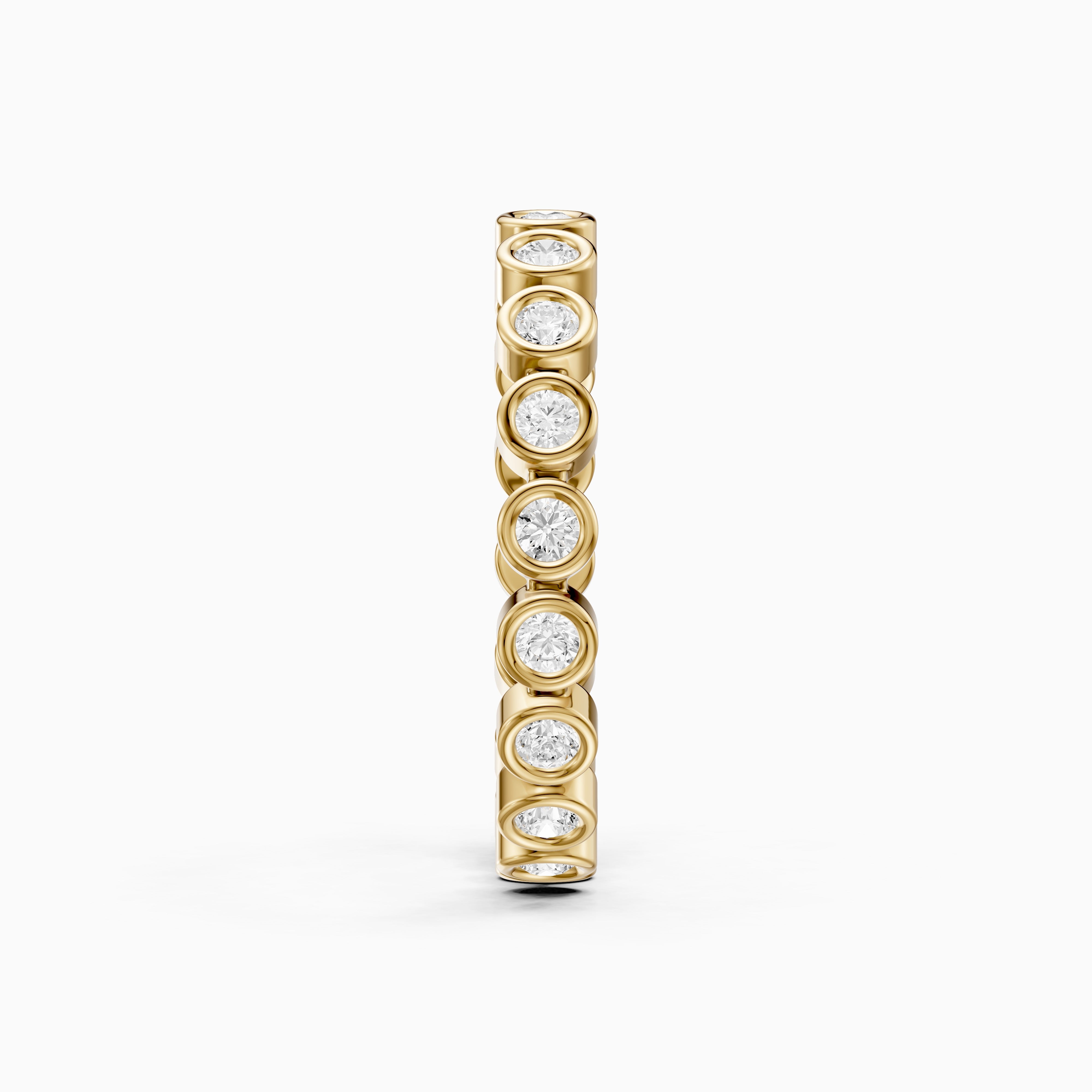 Faye Round Bezel Lab Grown Diamond Eternity Band