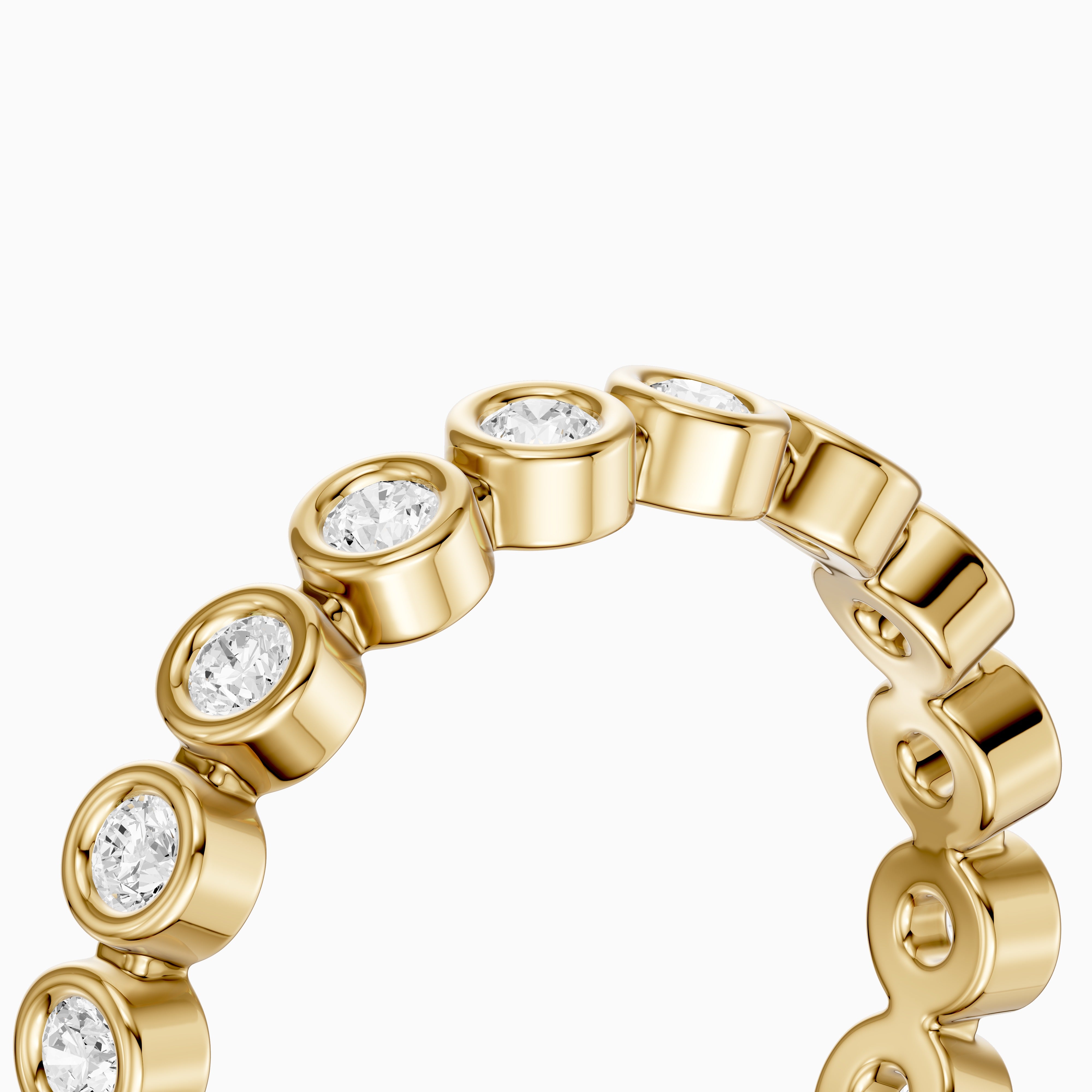 Faye Round Bezel Lab Grown Diamond Eternity Band