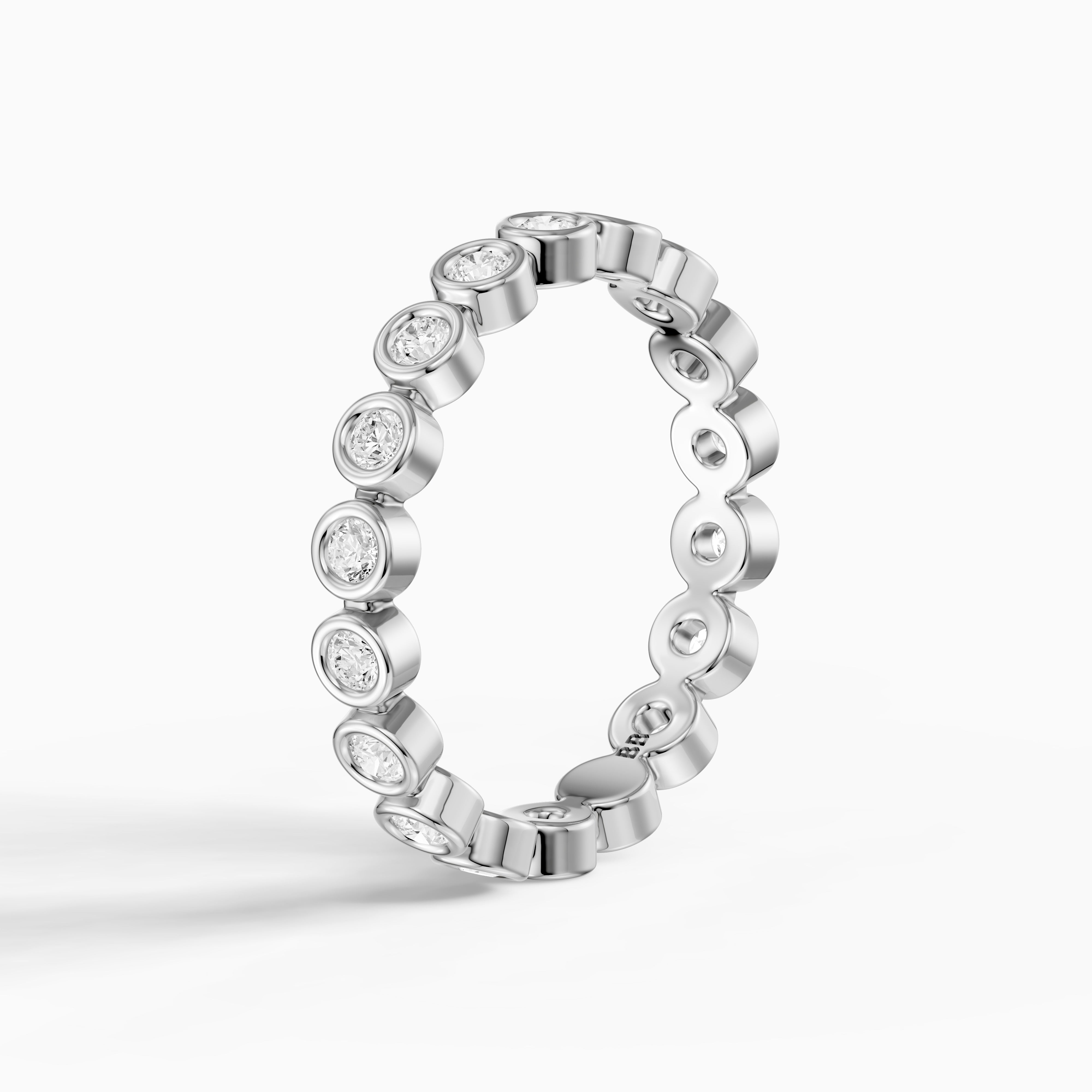 Faye Round Bezel Lab Grown Diamond Eternity Band