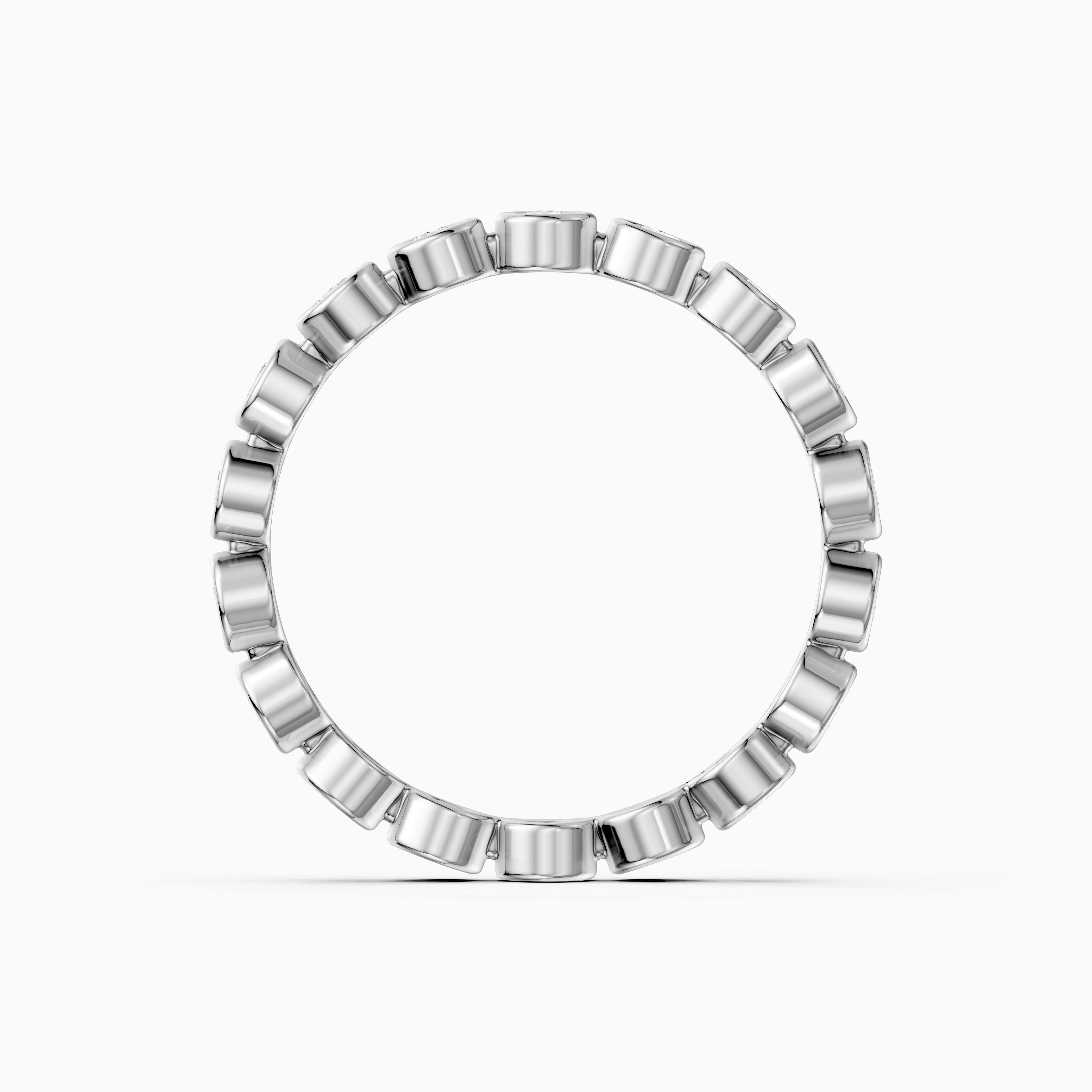Faye Round Bezel Lab Grown Diamond Eternity Band
