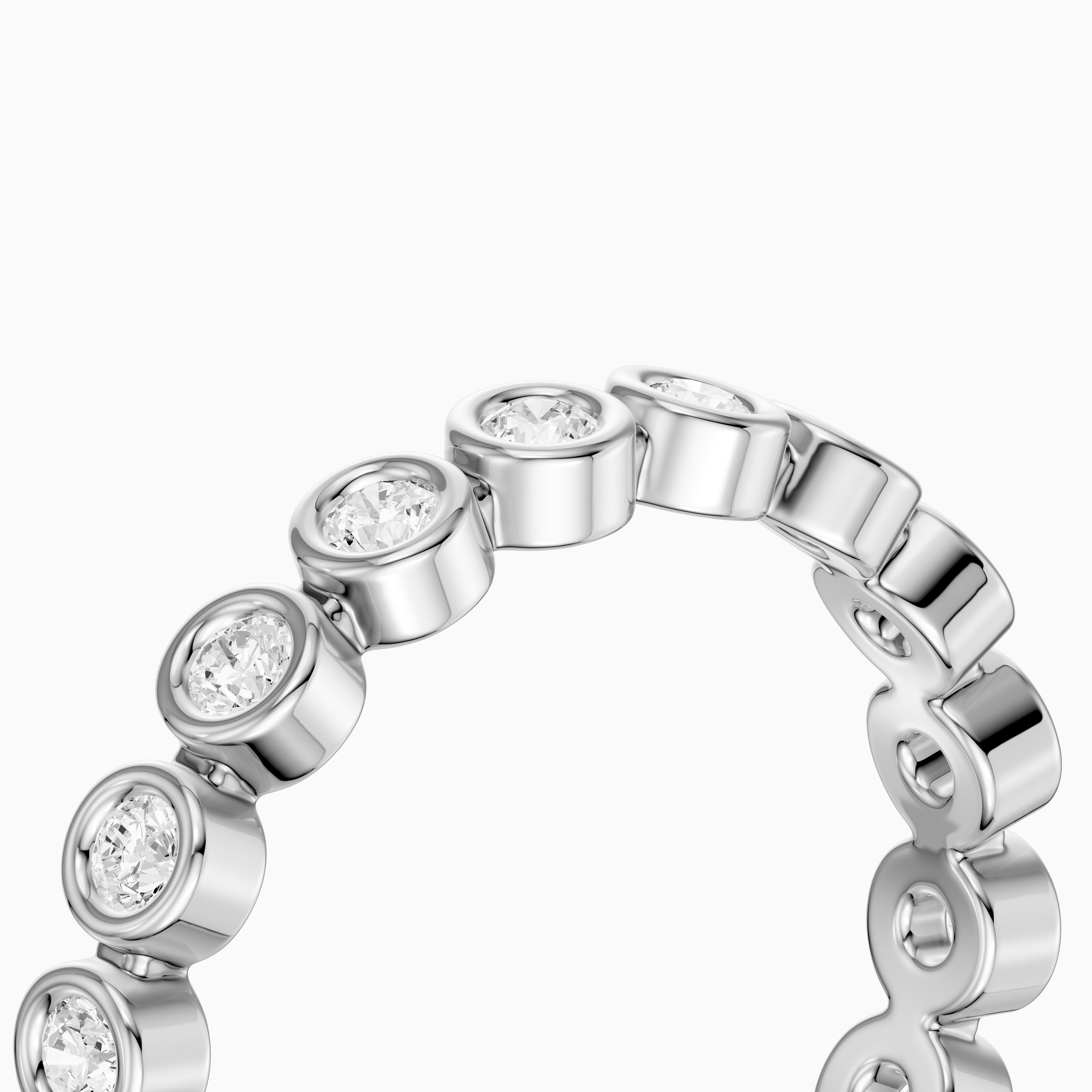 Faye Round Bezel Lab Grown Diamond Eternity Band