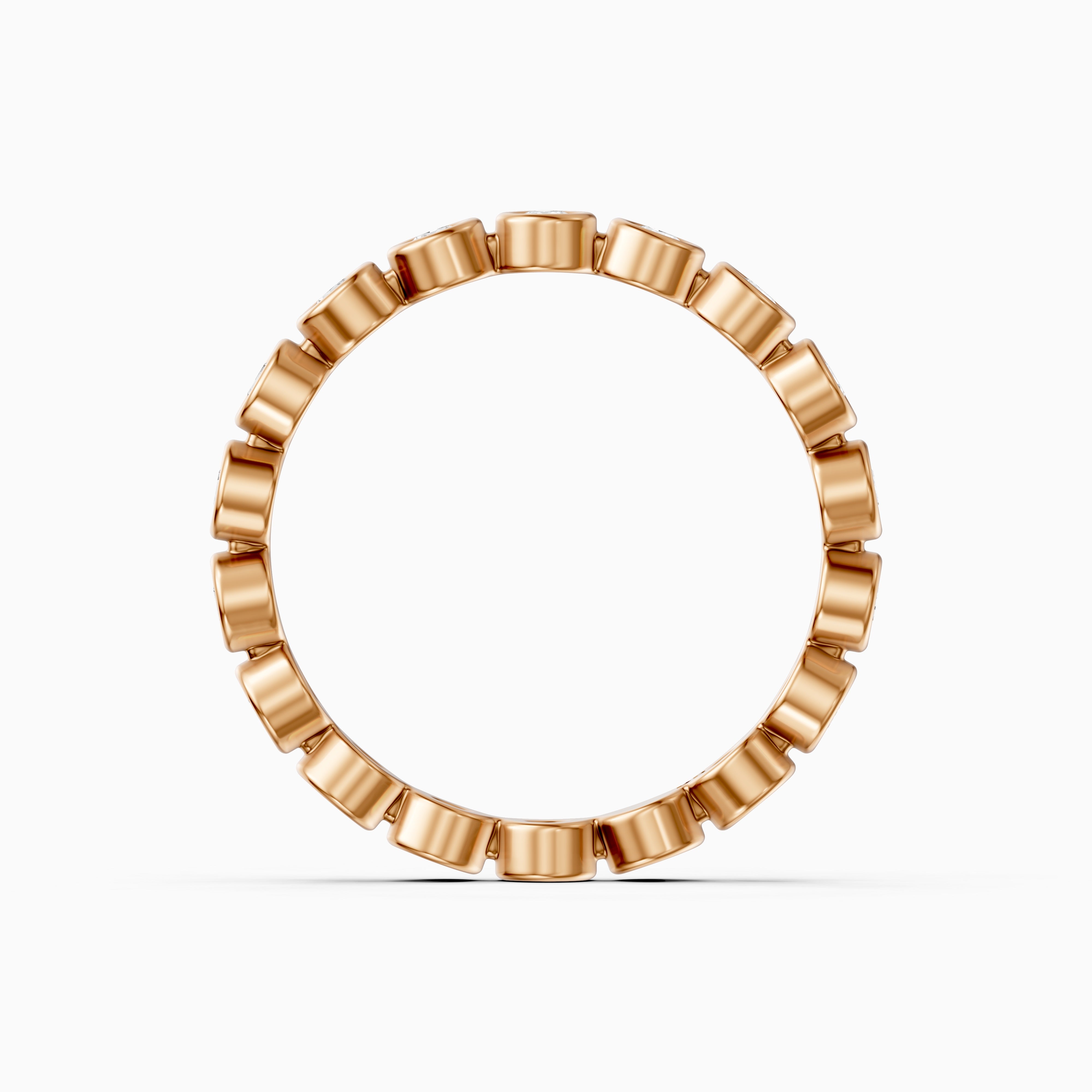 Faye Round Bezel Lab Grown Diamond Eternity Band