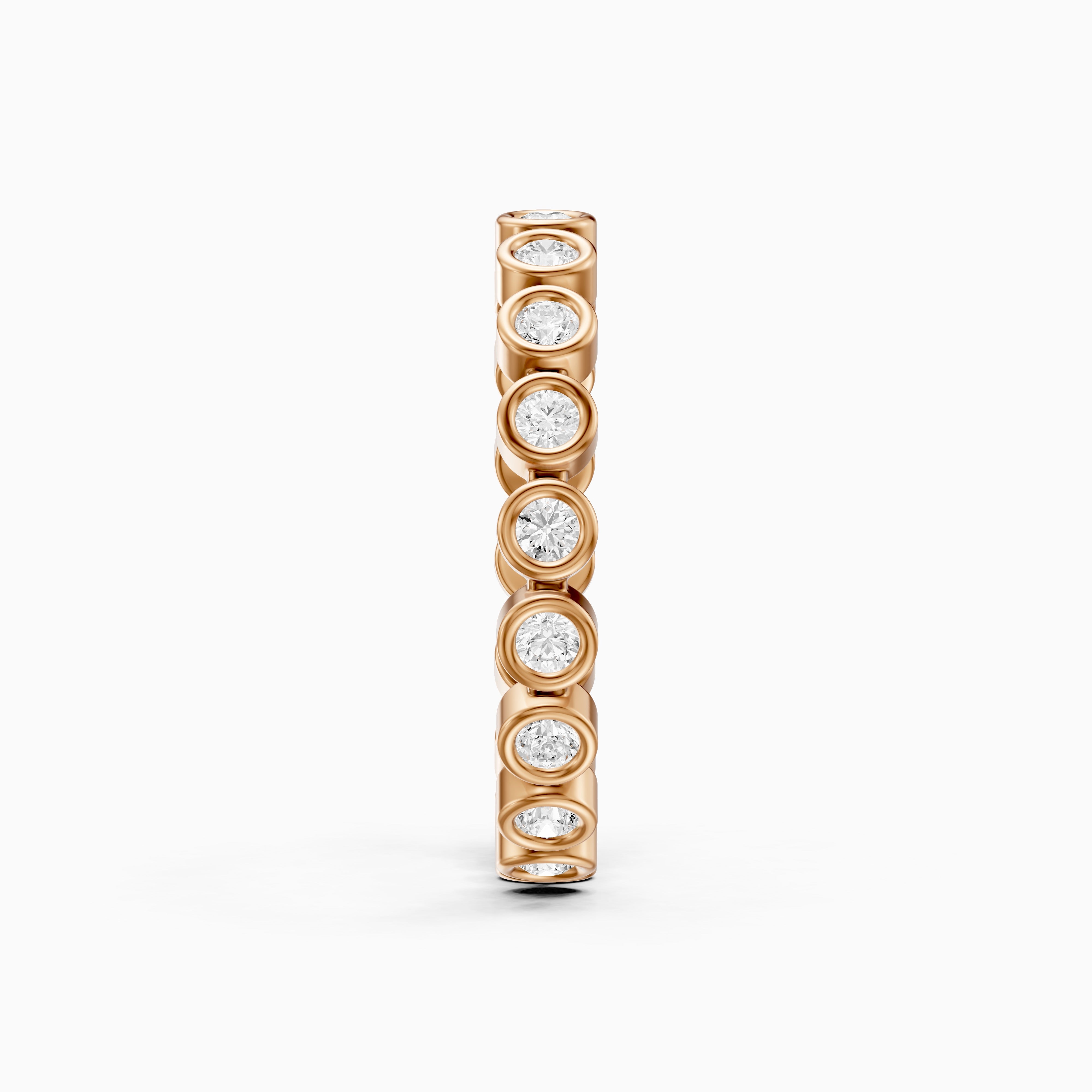 Faye Round Bezel Lab Grown Diamond Eternity Band