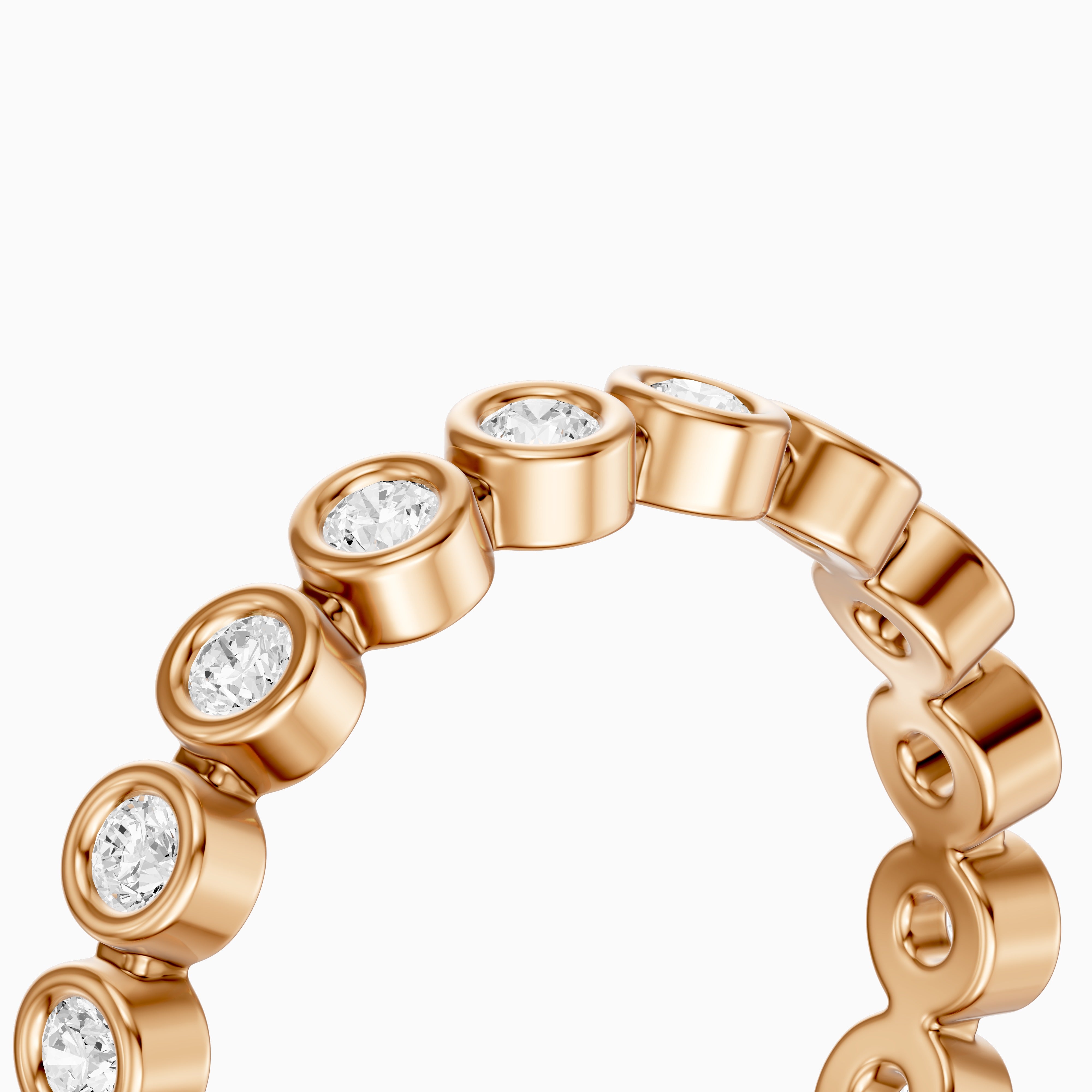 Faye Round Bezel Lab Grown Diamond Eternity Band