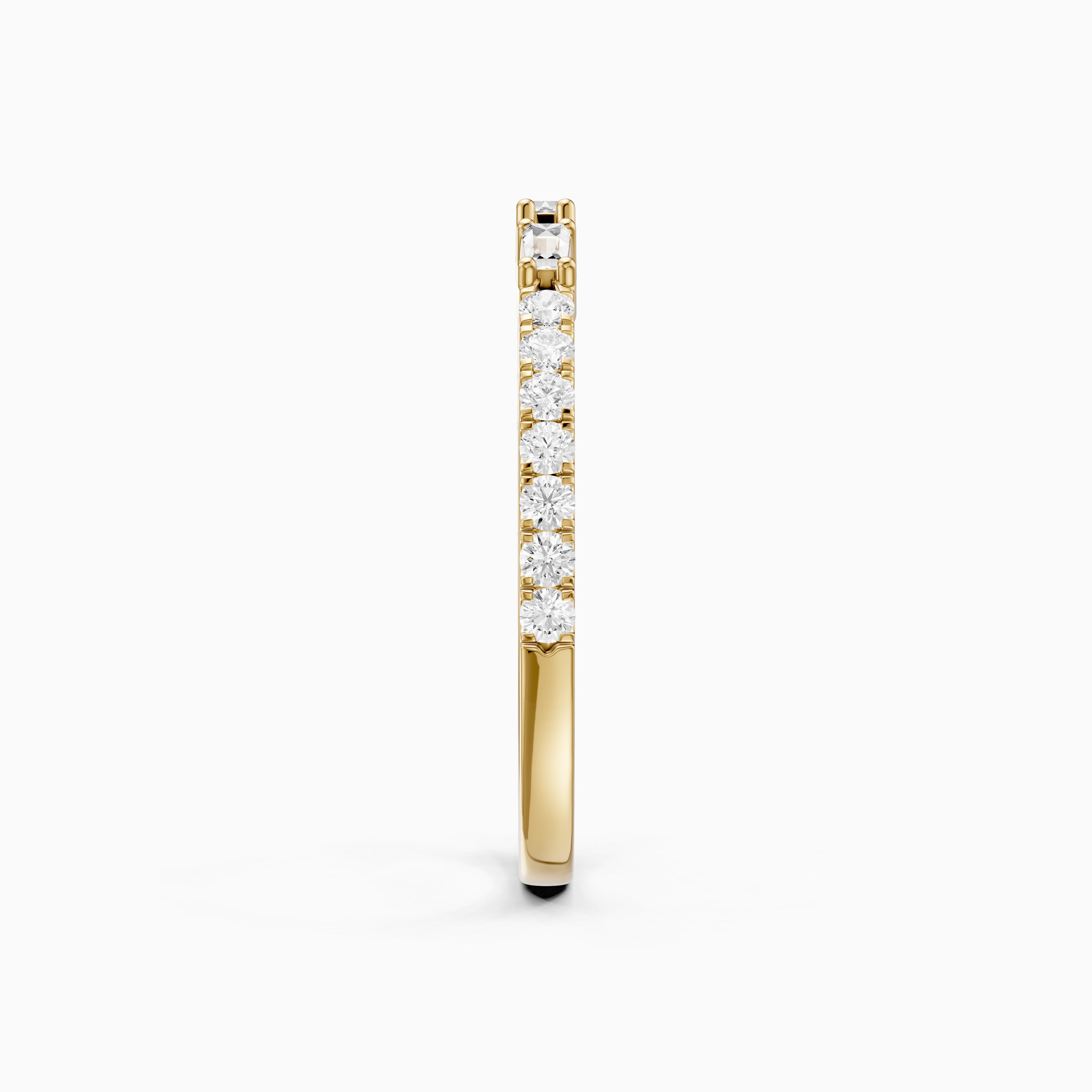 Kaia Round and Tapered Baguette Lab Grown Diamond Open Wedding Band