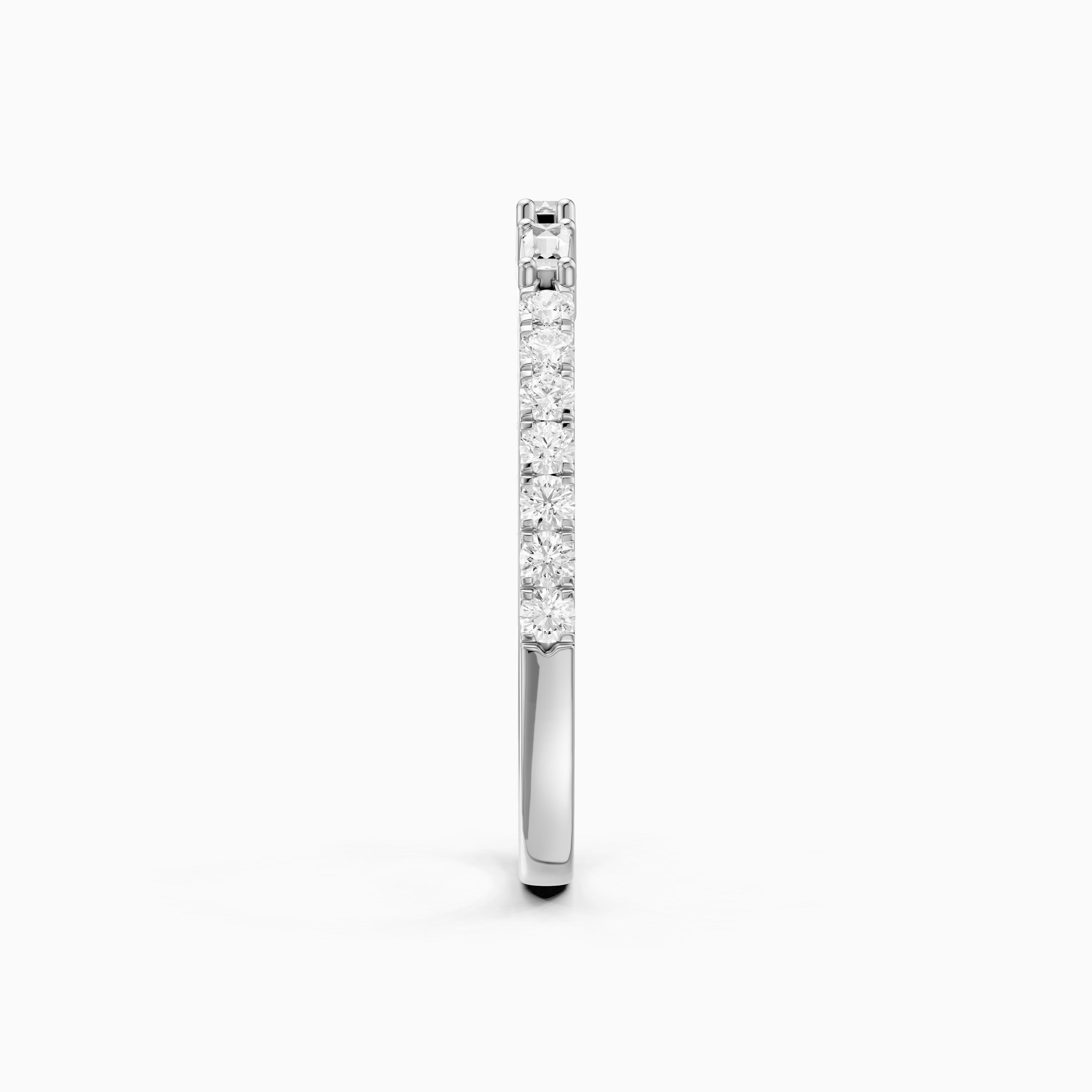 Kaia Round and Tapered Baguette Lab Grown Diamond Open Wedding Band