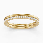 Noelle Half Eternity Slim Pavé Lab Grown Diamond Band