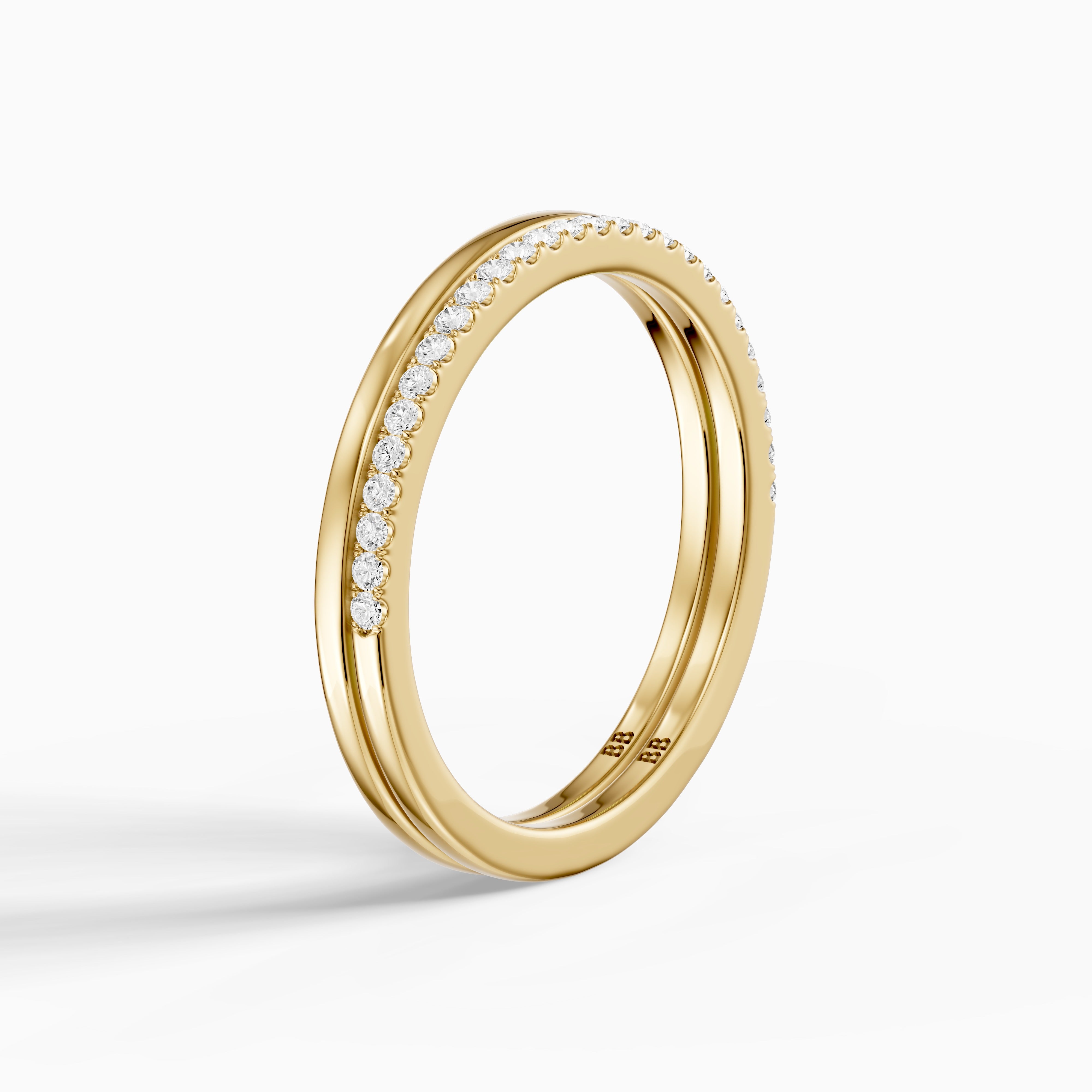 Noelle Half Eternity Slim Pavé Lab Grown Diamond Band