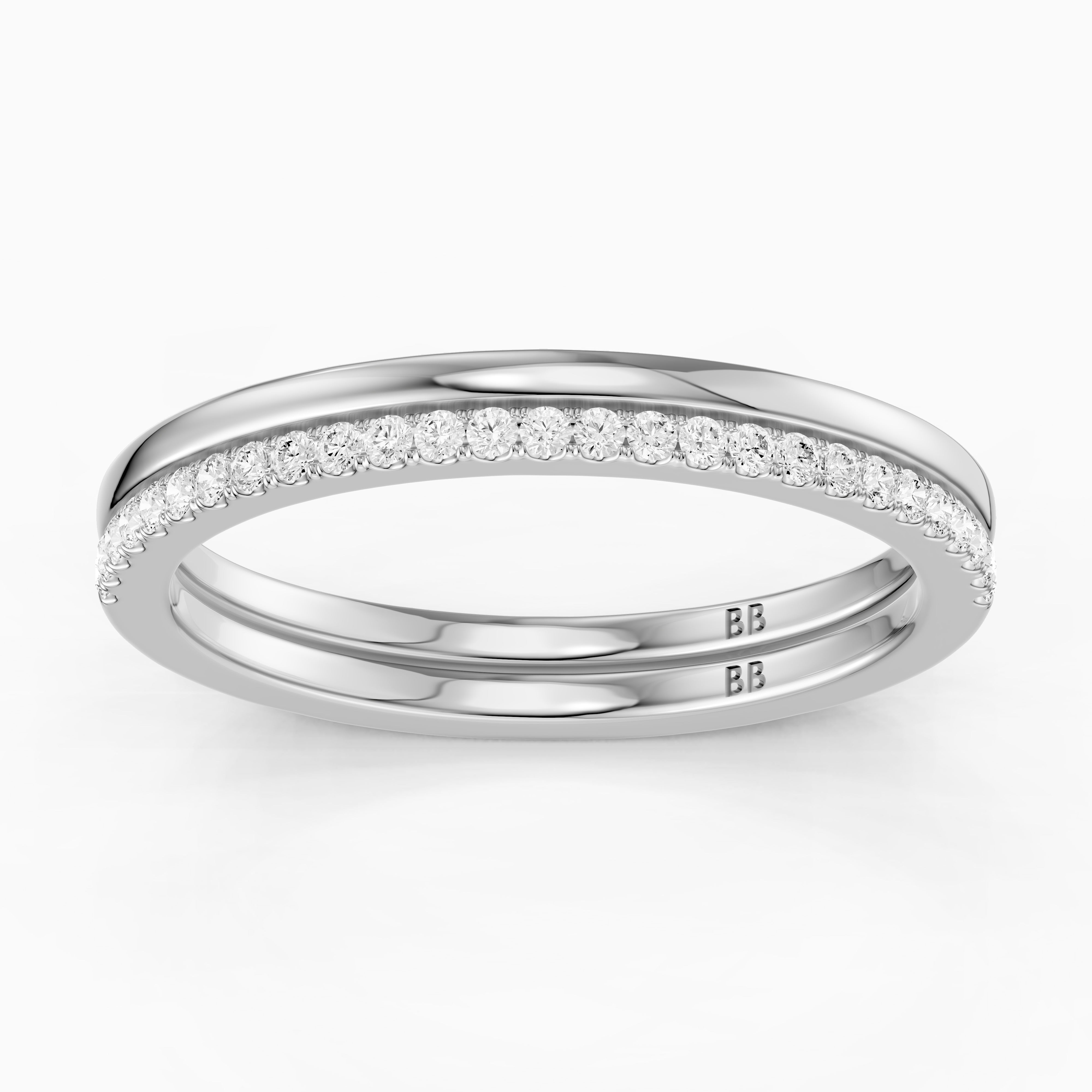Noelle Half Eternity Slim Pavé Lab Grown Diamond Band