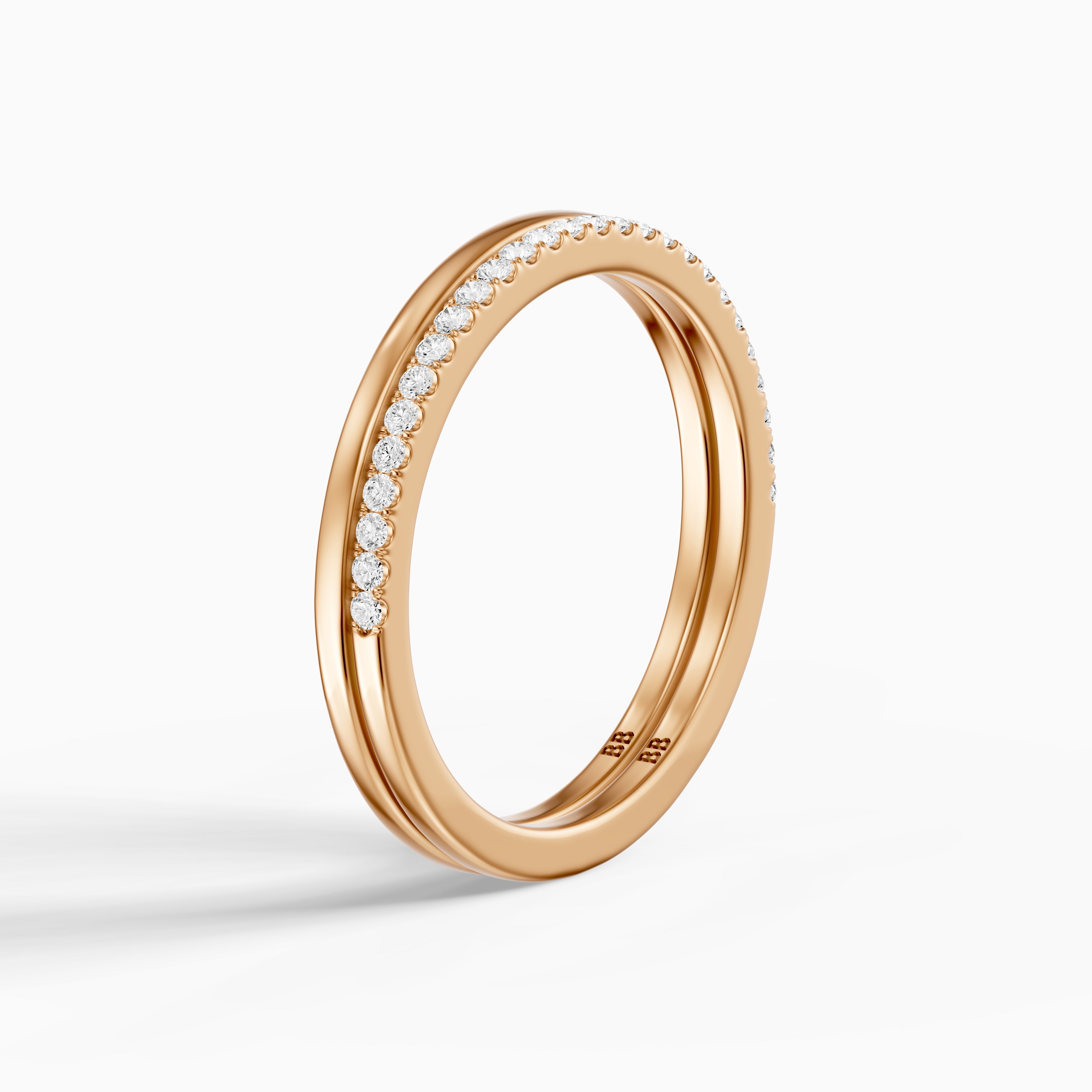 Noelle Half Eternity Slim Pavé Lab Grown Diamond Band