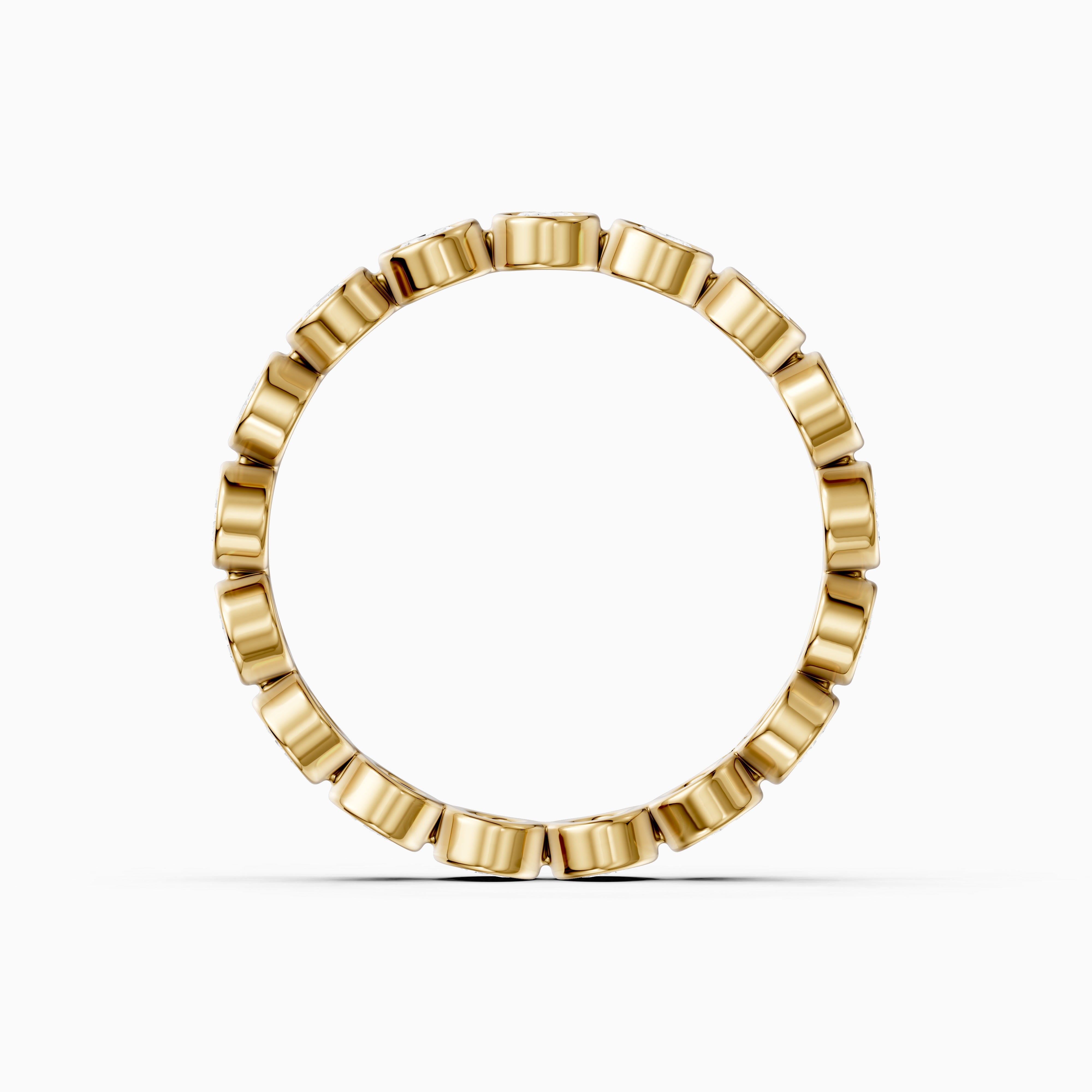 Rhea Bezel Set Oval Lab Grown Diamond Eternity Band