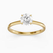Harper 4 Prong Round Cut Solitaire Lab Grown Diamond Ring