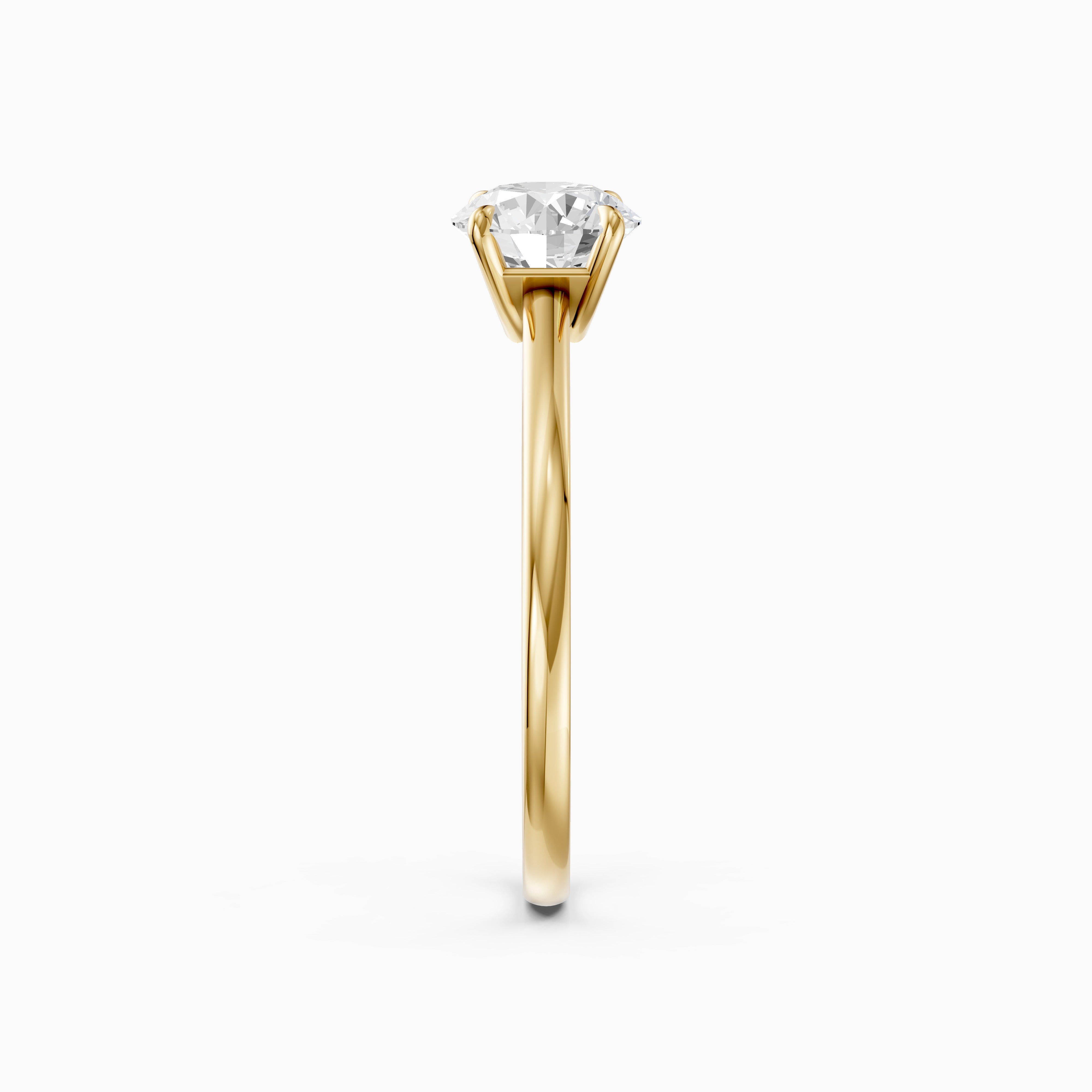 Harper 4 Prong Round Cut Solitaire Lab Grown Diamond Ring