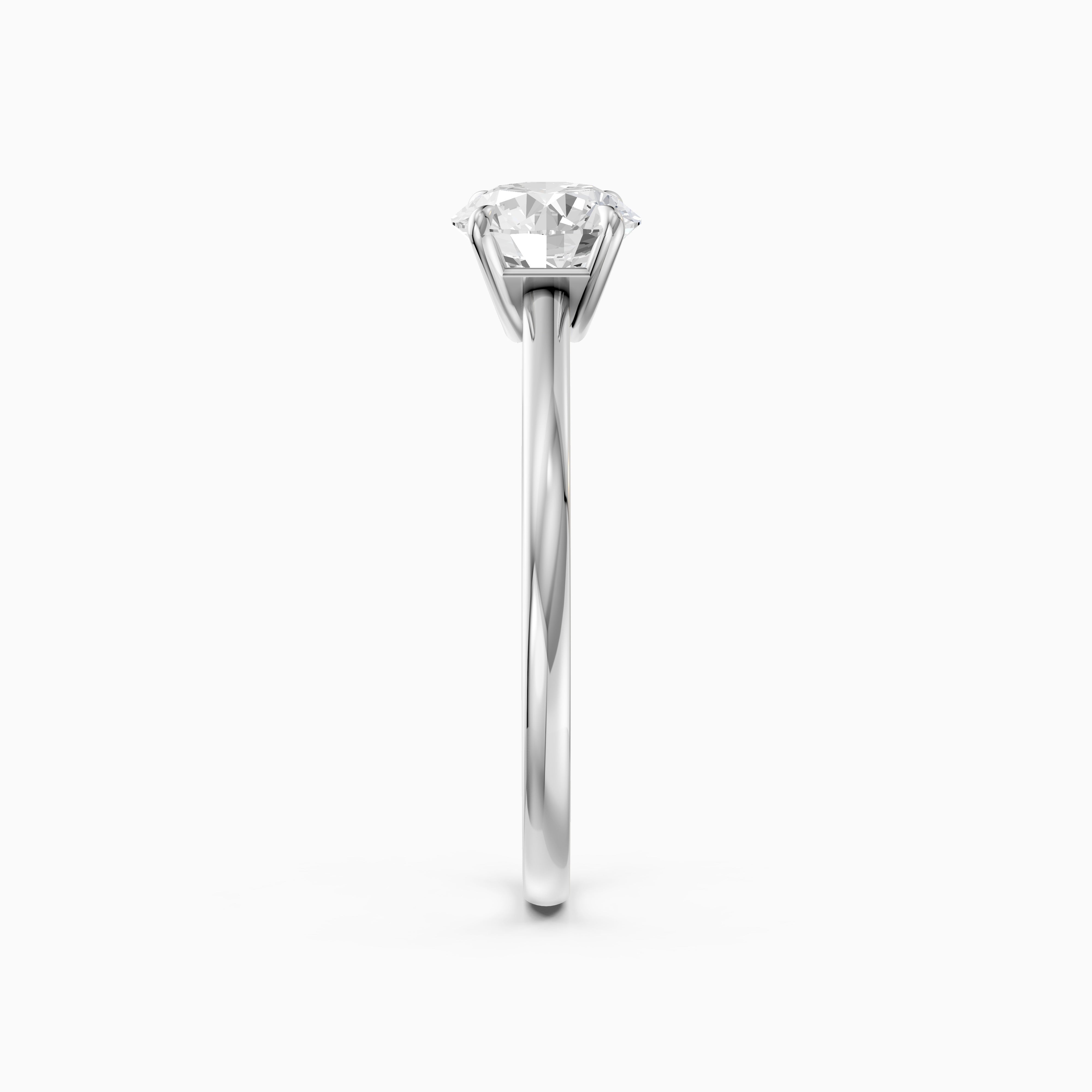 Harper 4 Prong Round Cut Solitaire Lab Grown Diamond Ring