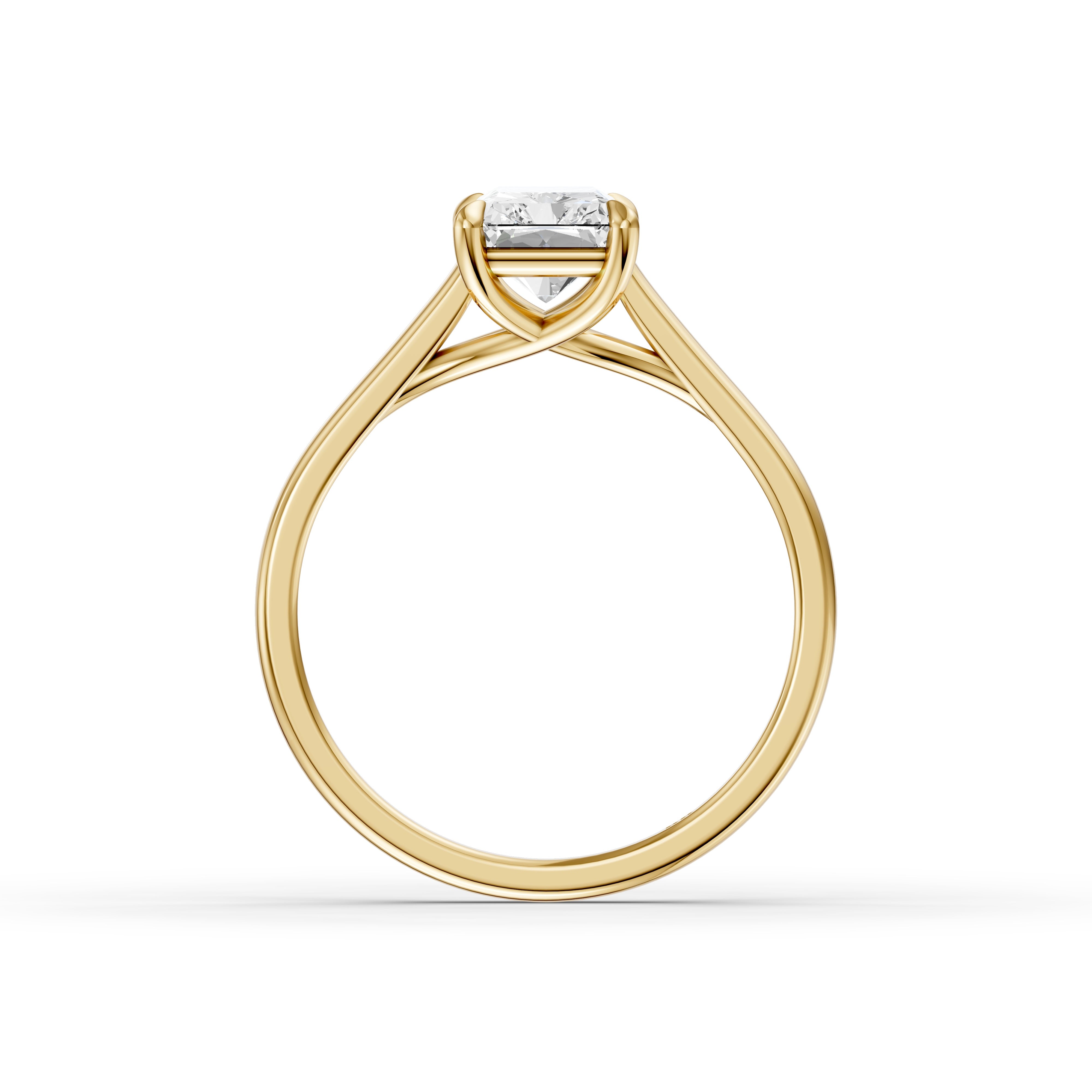 Sophia 4 Prong Radiant Cut Solitaire Moissanite Diamond Ring