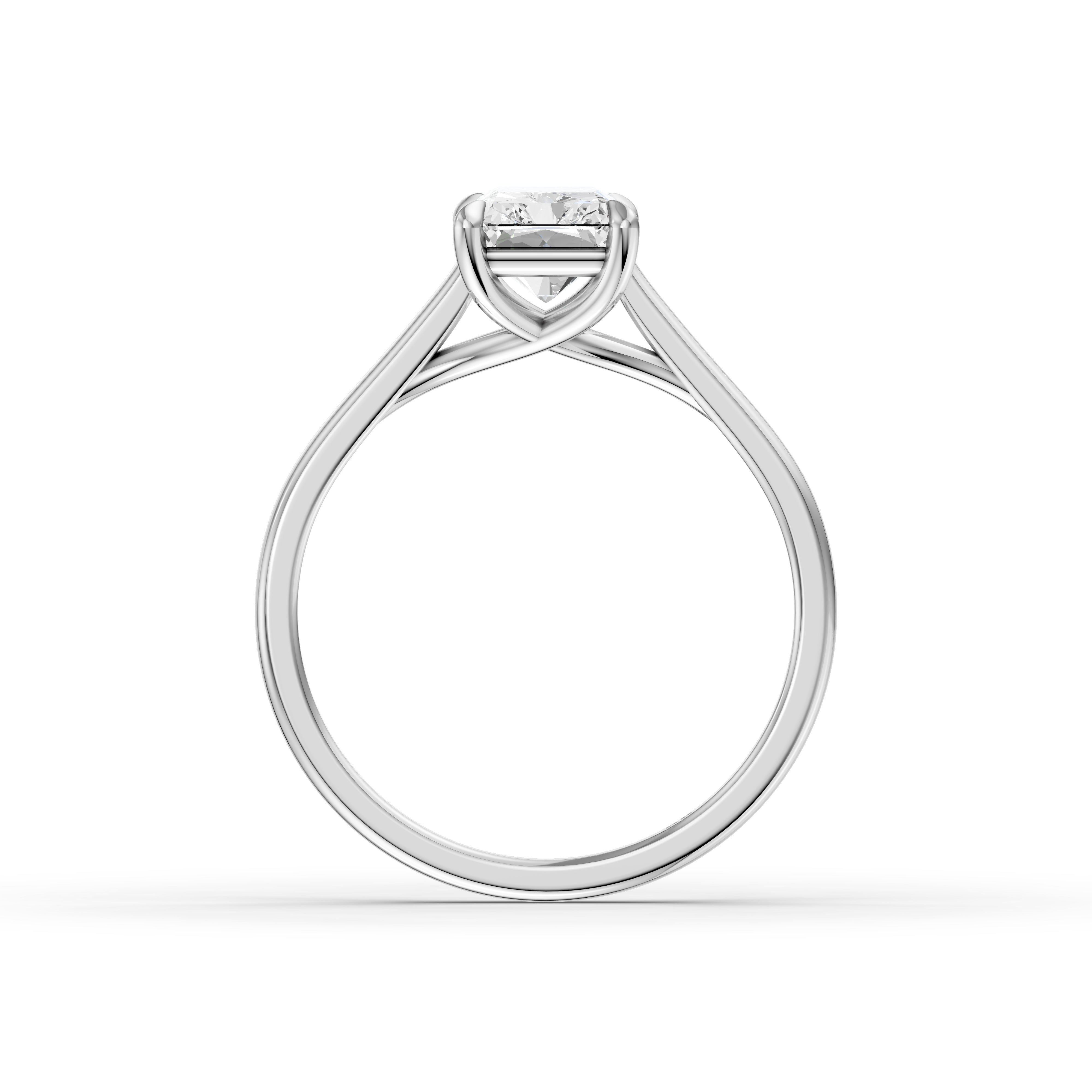 Sophia 4 Prong Radiant Cut Solitaire Moissanite Diamond Ring
