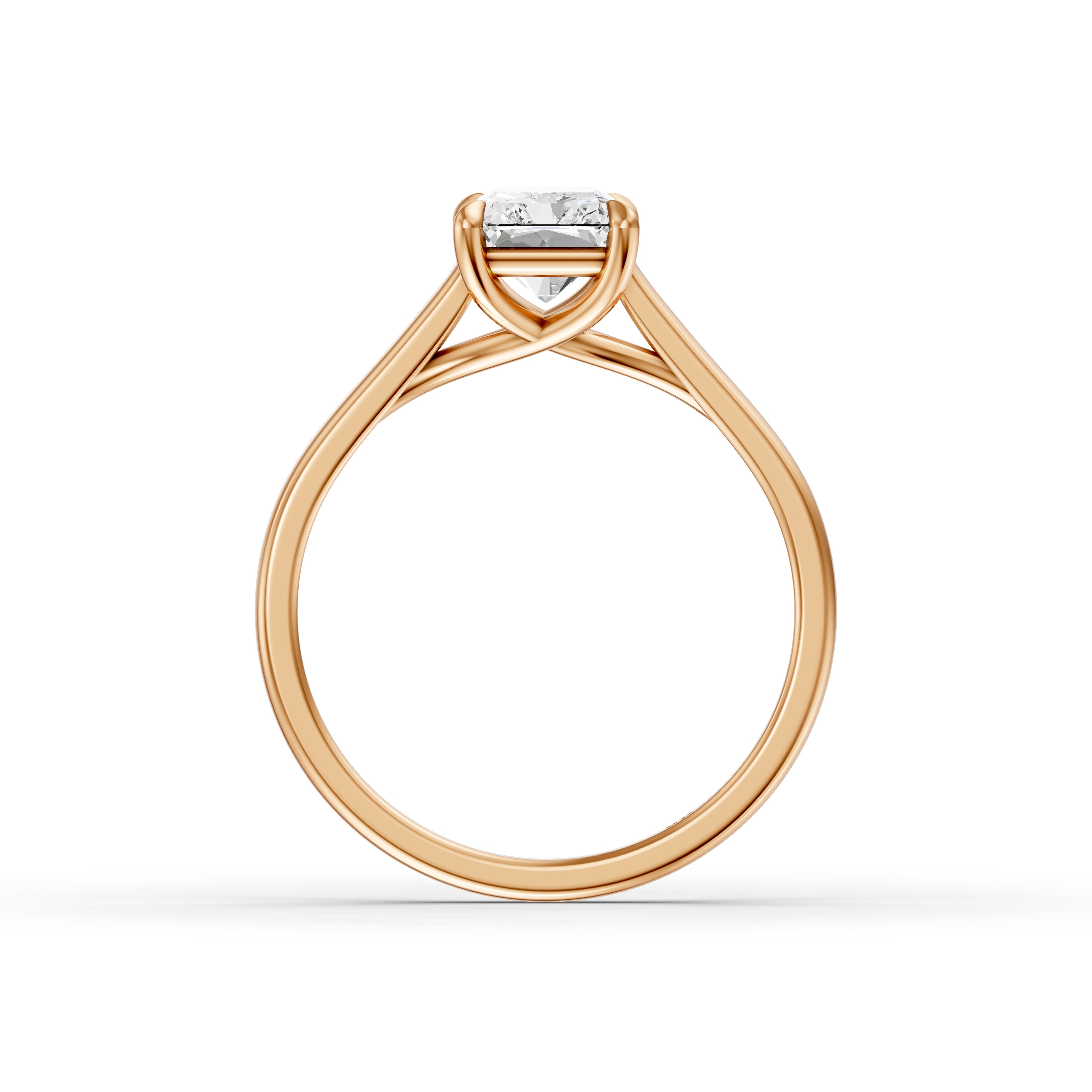 Sophia 4 Prong Radiant Cut Solitaire Moissanite Diamond Ring