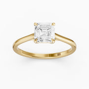 Olivia Asscher Cut Solitaire Lab Grown Diamond Engagement Ring