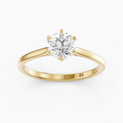 Amelia Round Cut Solitaire Lab Grown Diamond Engagement Ring