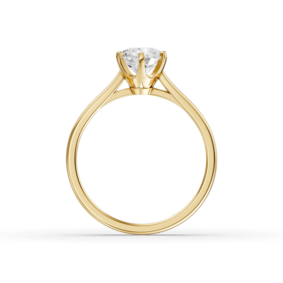 Amelia Round Cut Solitaire Lab Grown Diamond Engagement Ring