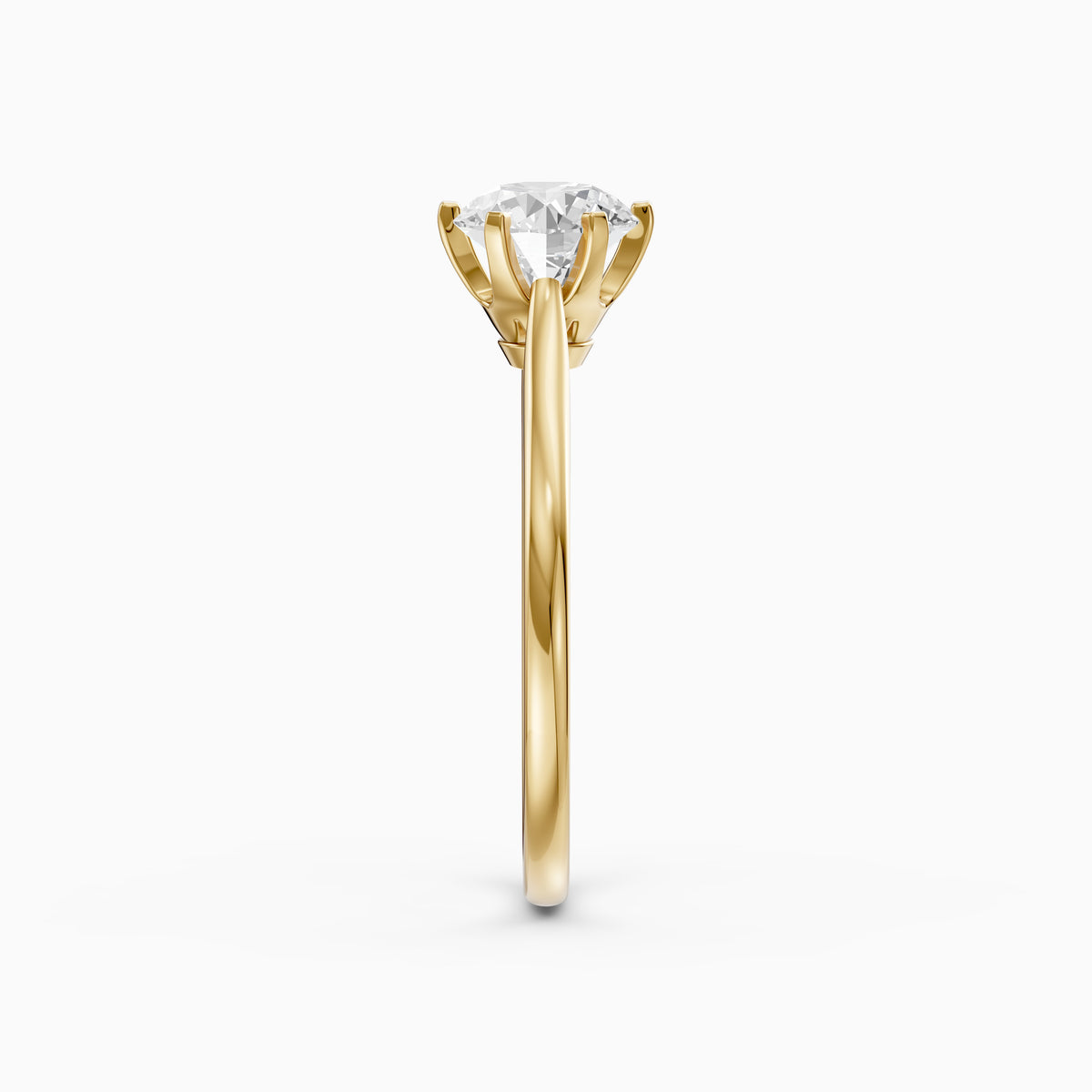Amelia Round Cut Solitaire Lab Grown Diamond Engagement Ring