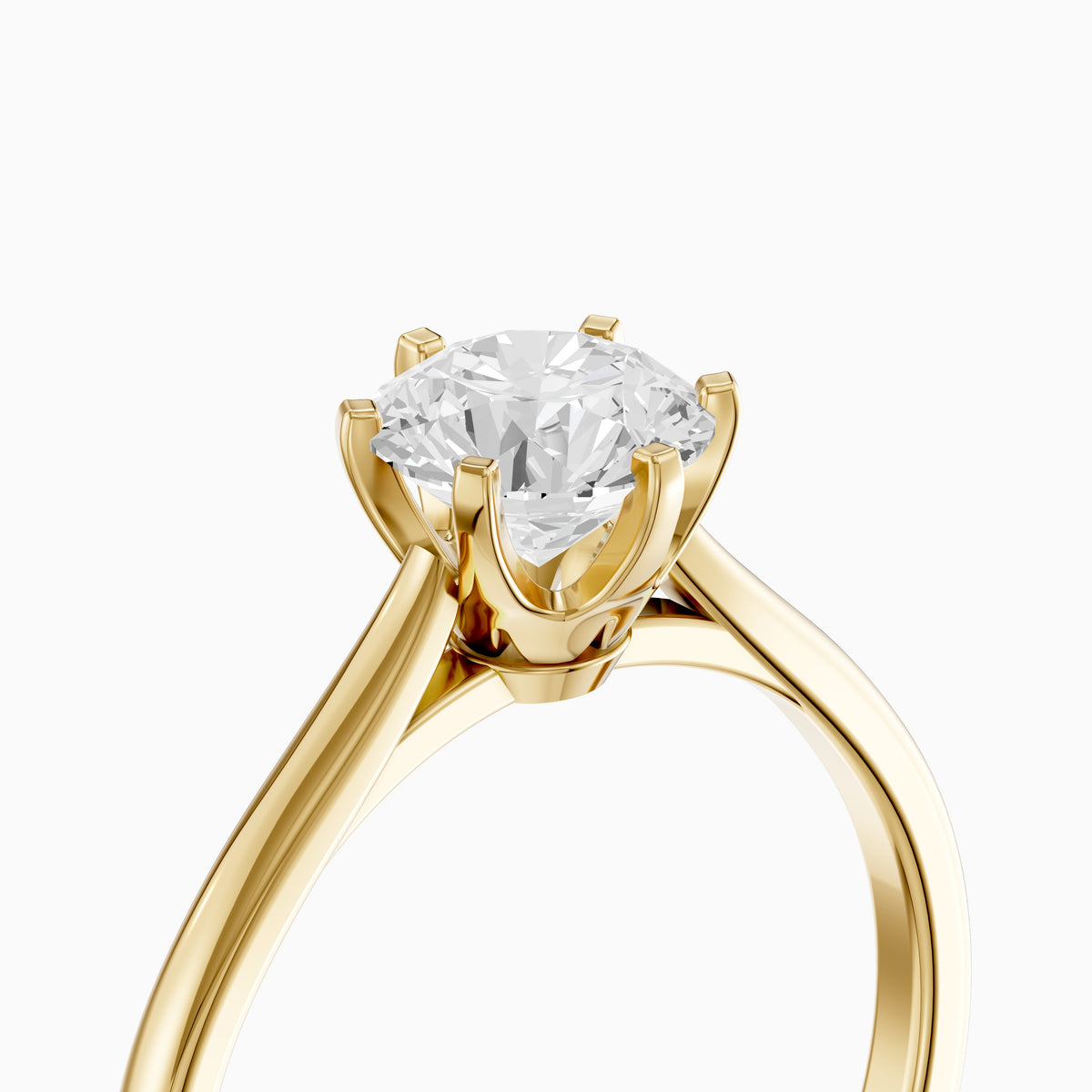 Amelia Round Cut Solitaire Lab Grown Diamond Engagement Ring