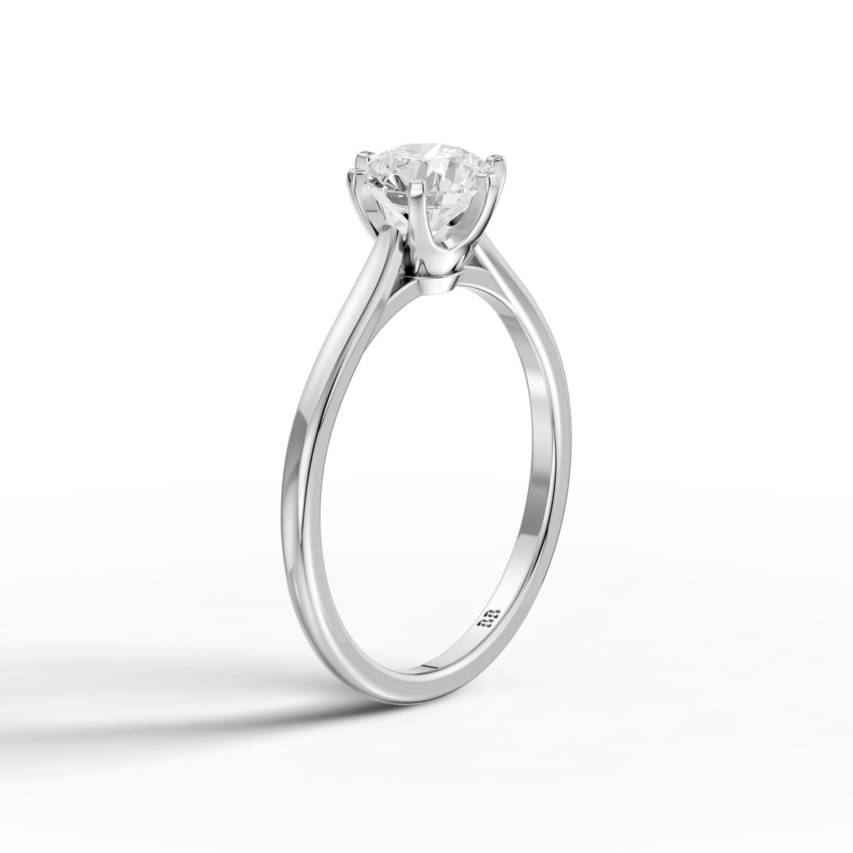Amelia Round Cut Solitaire Lab Grown Diamond Engagement Ring