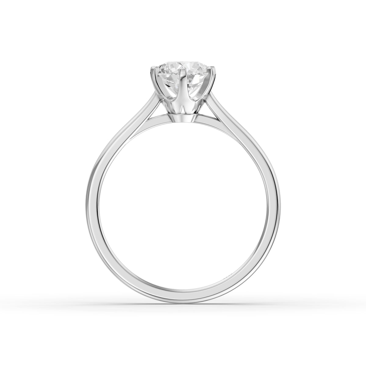 Amelia Round Cut Solitaire Lab Grown Diamond Engagement Ring
